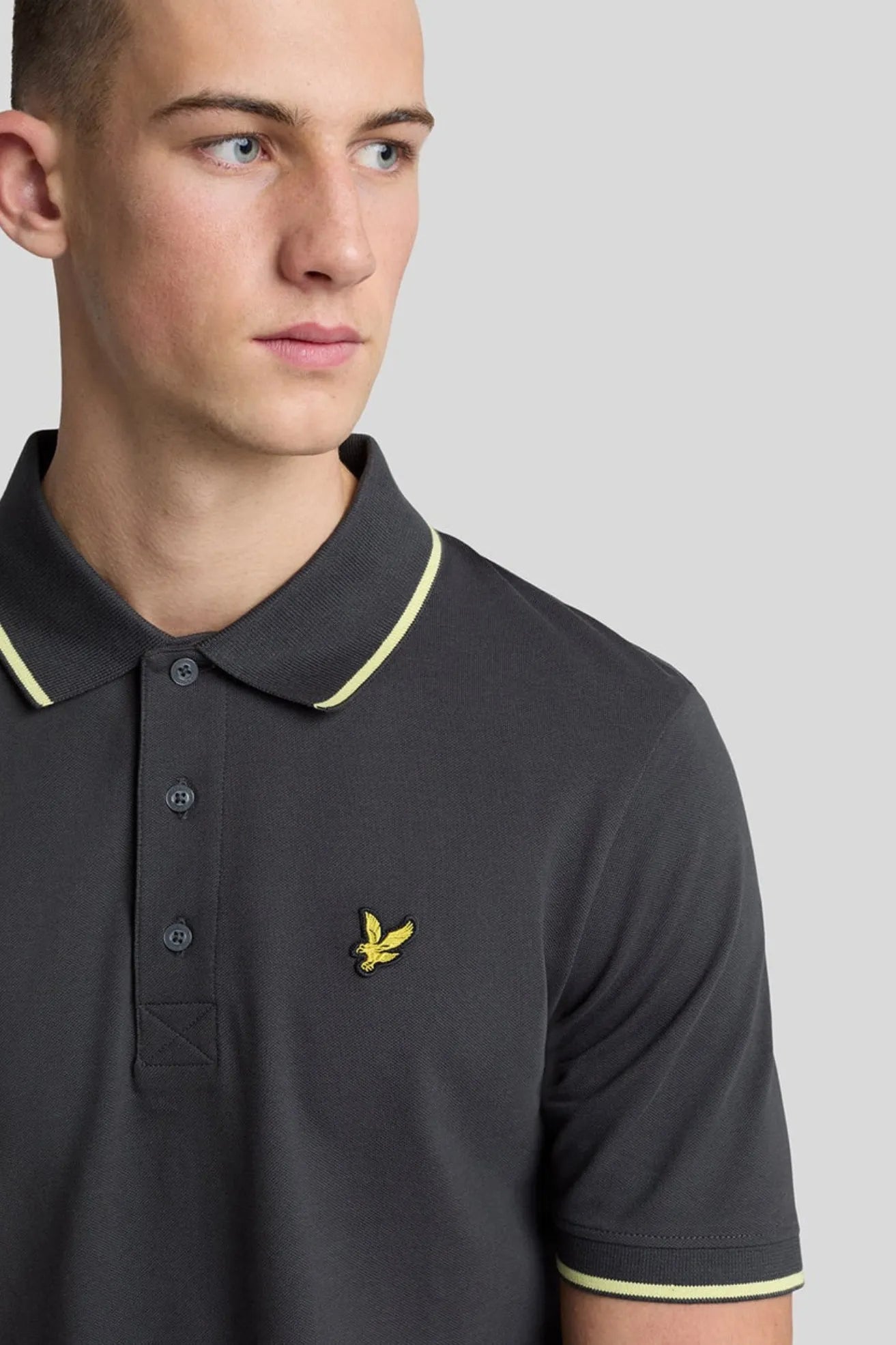Lyle And Scott Tipped Polo Hombre Gris Who killed Bambi?