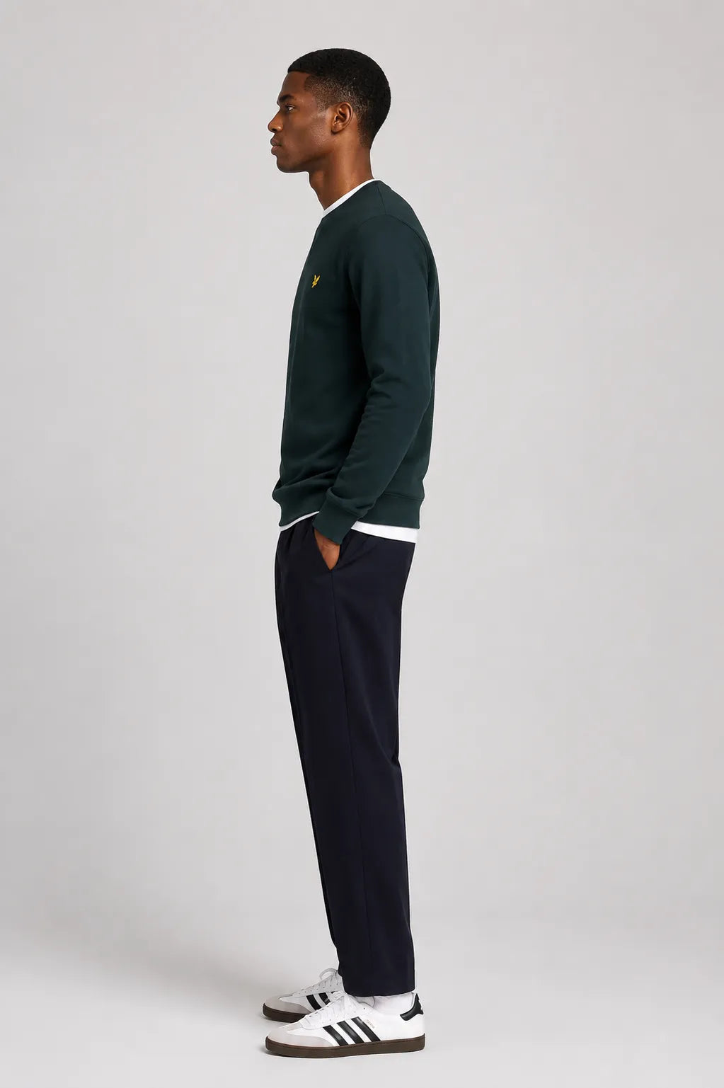 Lyle & Scott Sudadera Hombre Verde Oscuro Who killed Bambi?
