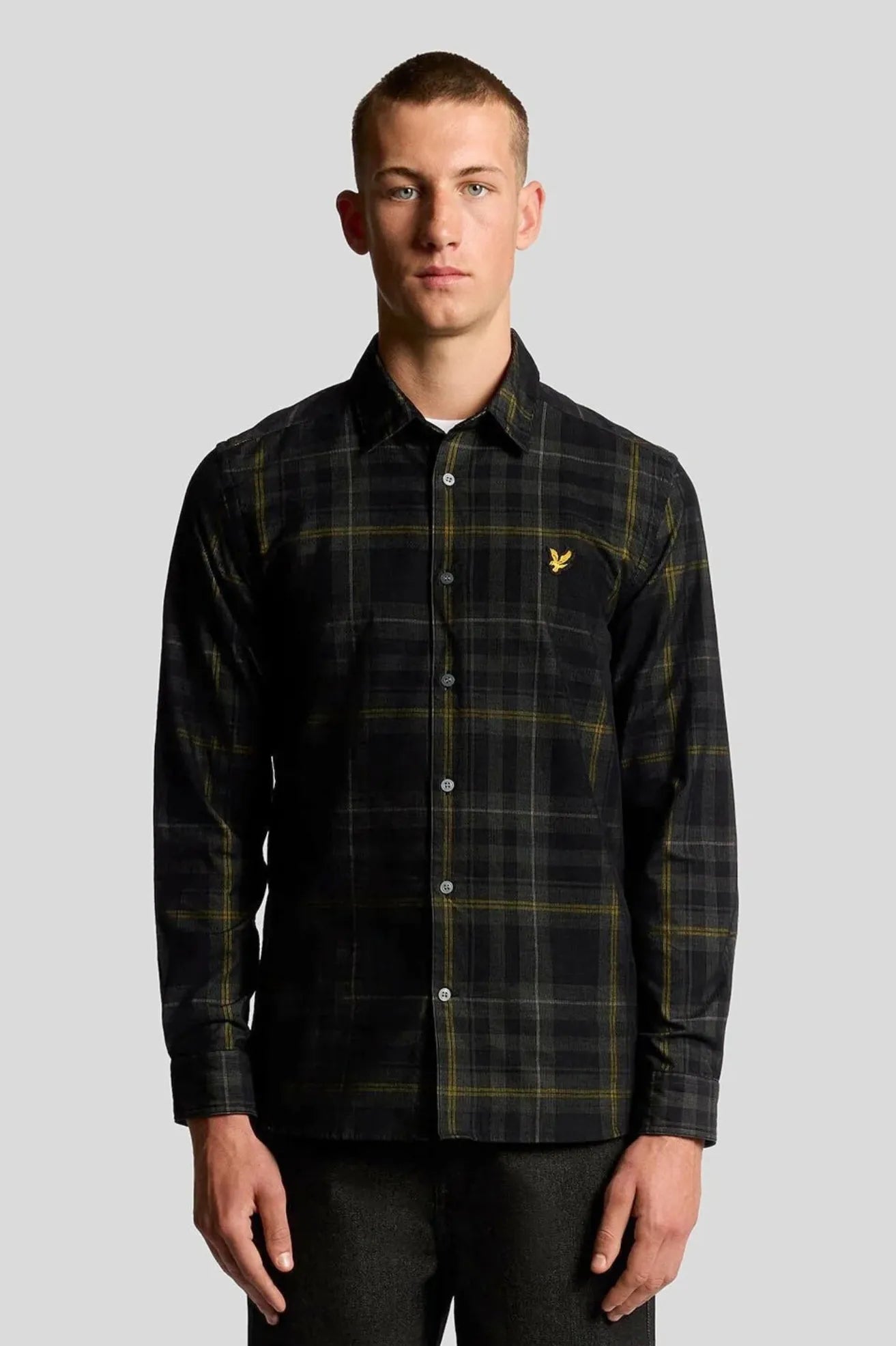 Lyle and Scott Camisa Hombre Pana Tartan Who killed Bambi?