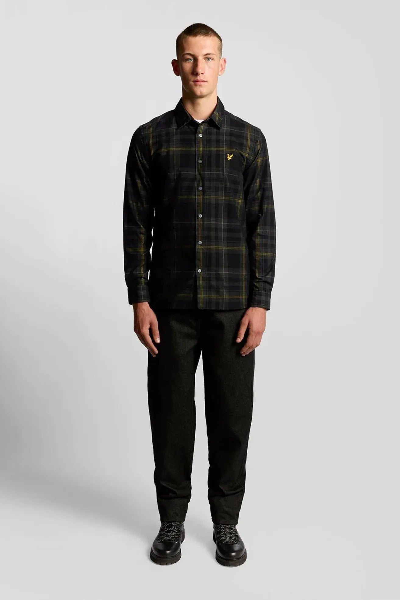 Lyle and Scott Camisa Hombre Pana Tartan Who killed Bambi?