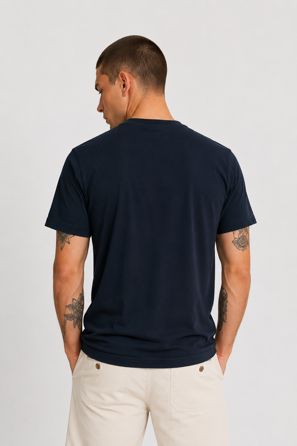 Lyle and Scott Camiseta Hombre Azul Marino Who killed Bambi?
