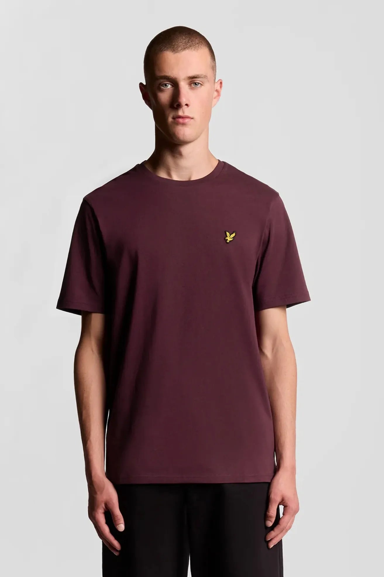 Lyle and Scott Camiseta Hombre Burdeos Who killed Bambi?