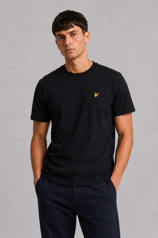 Lyle and Scott Camiseta Hombre Negra Who killed Bambi?