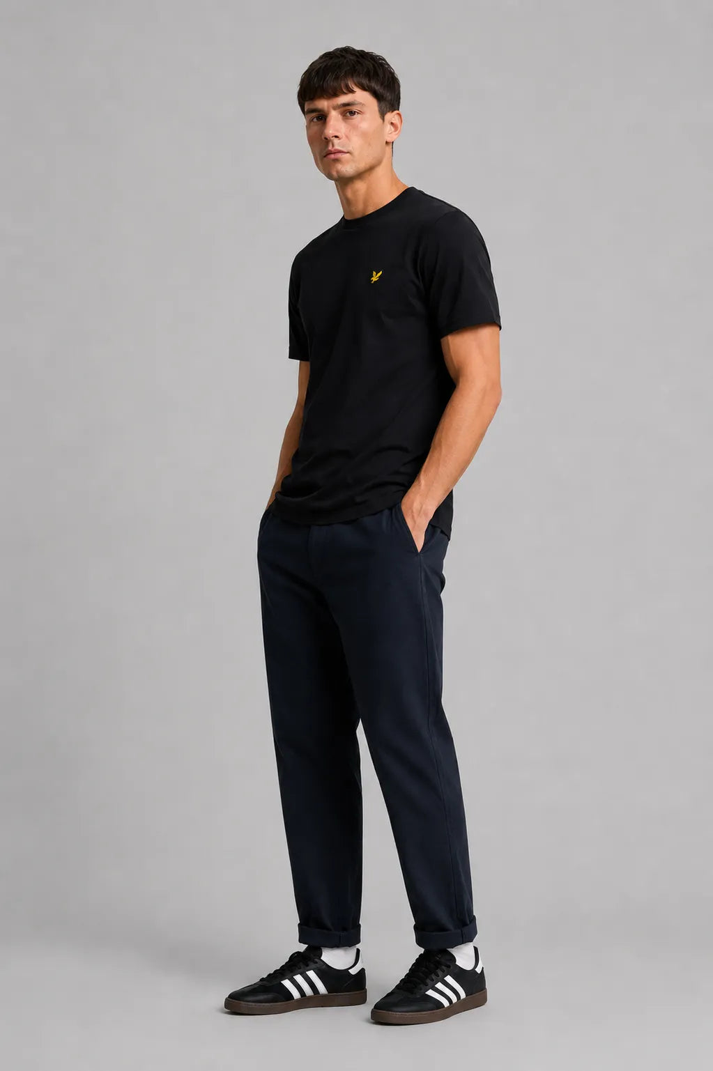 Lyle and Scott Camiseta Hombre Negra Who killed Bambi?