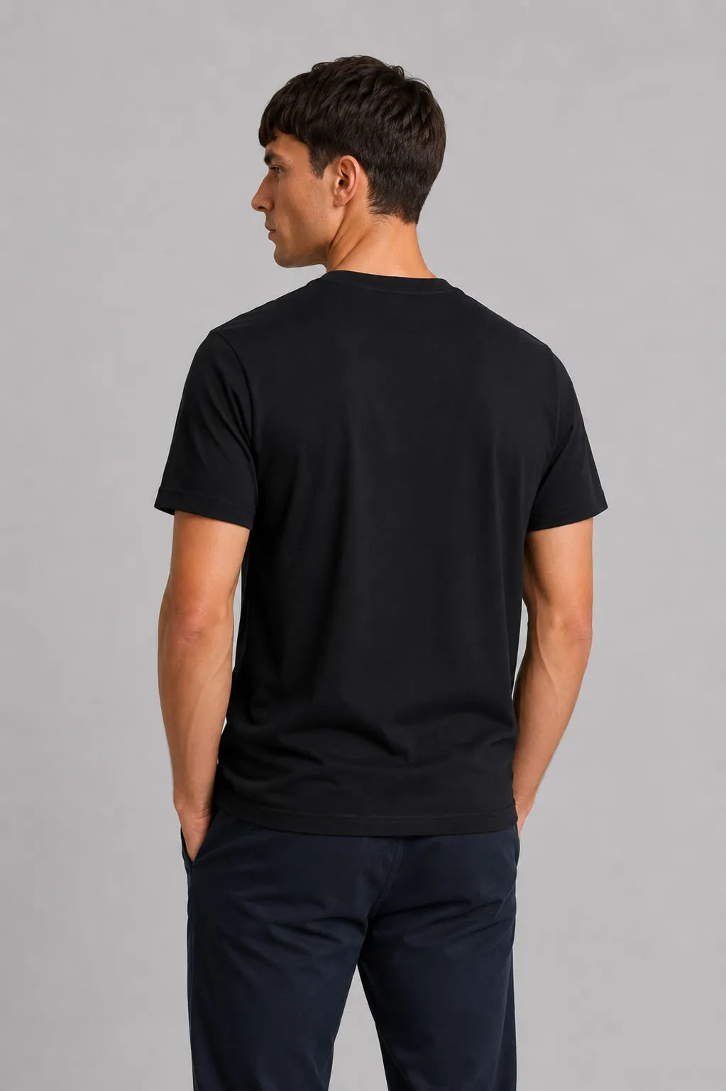 Lyle and Scott Camiseta Hombre Negra Who killed Bambi?
