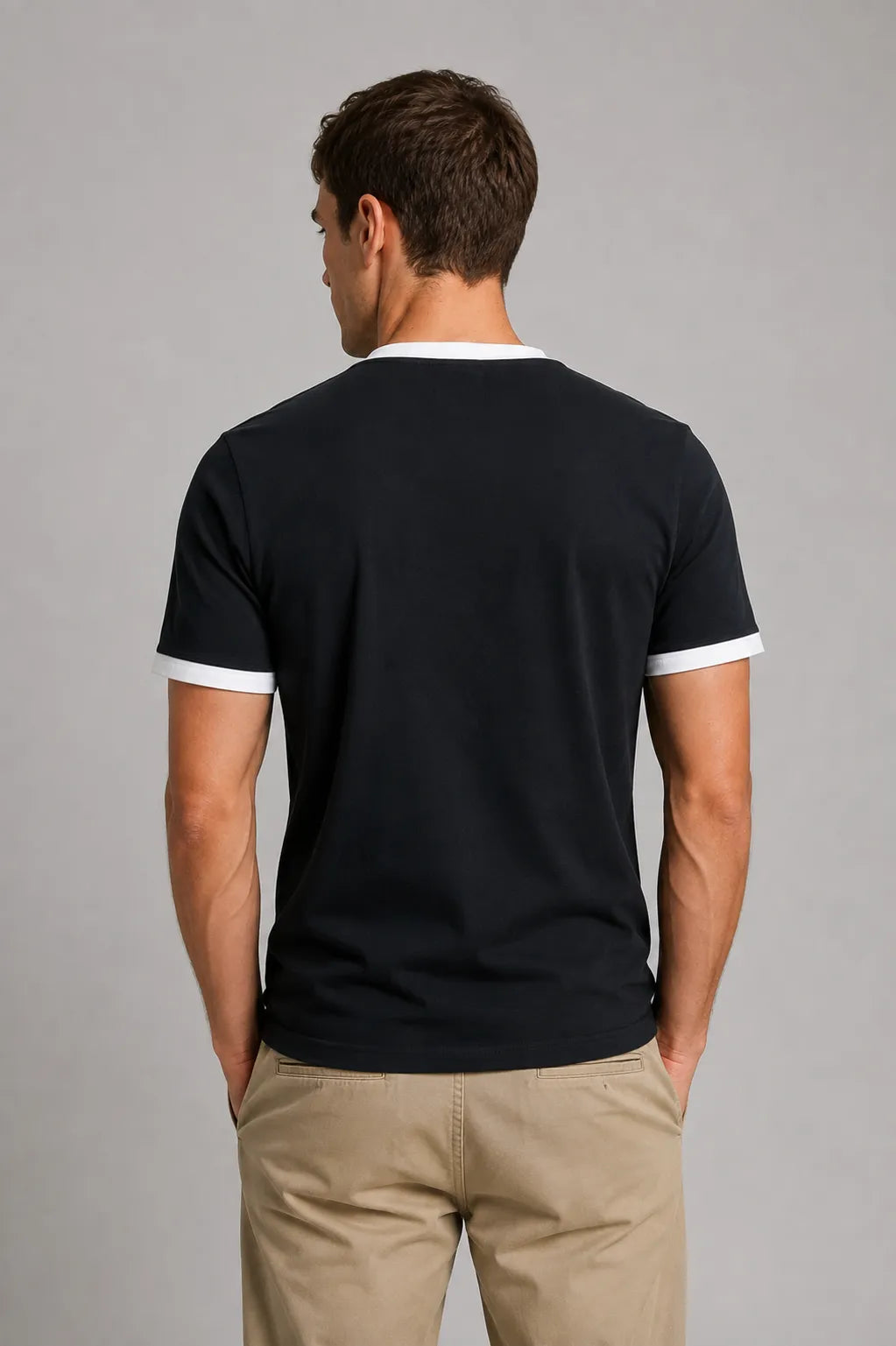 Lyle and Scott Camiseta Hombre Ringer Azul / Blanco Who killed Bambi?