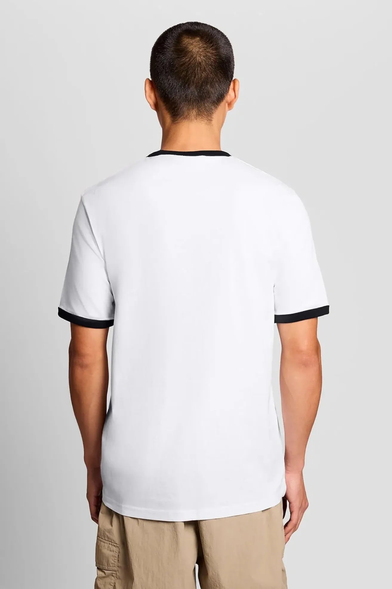 Lyle and Scott Camiseta Hombre Ringer Blanco / Negro Who killed Bambi?