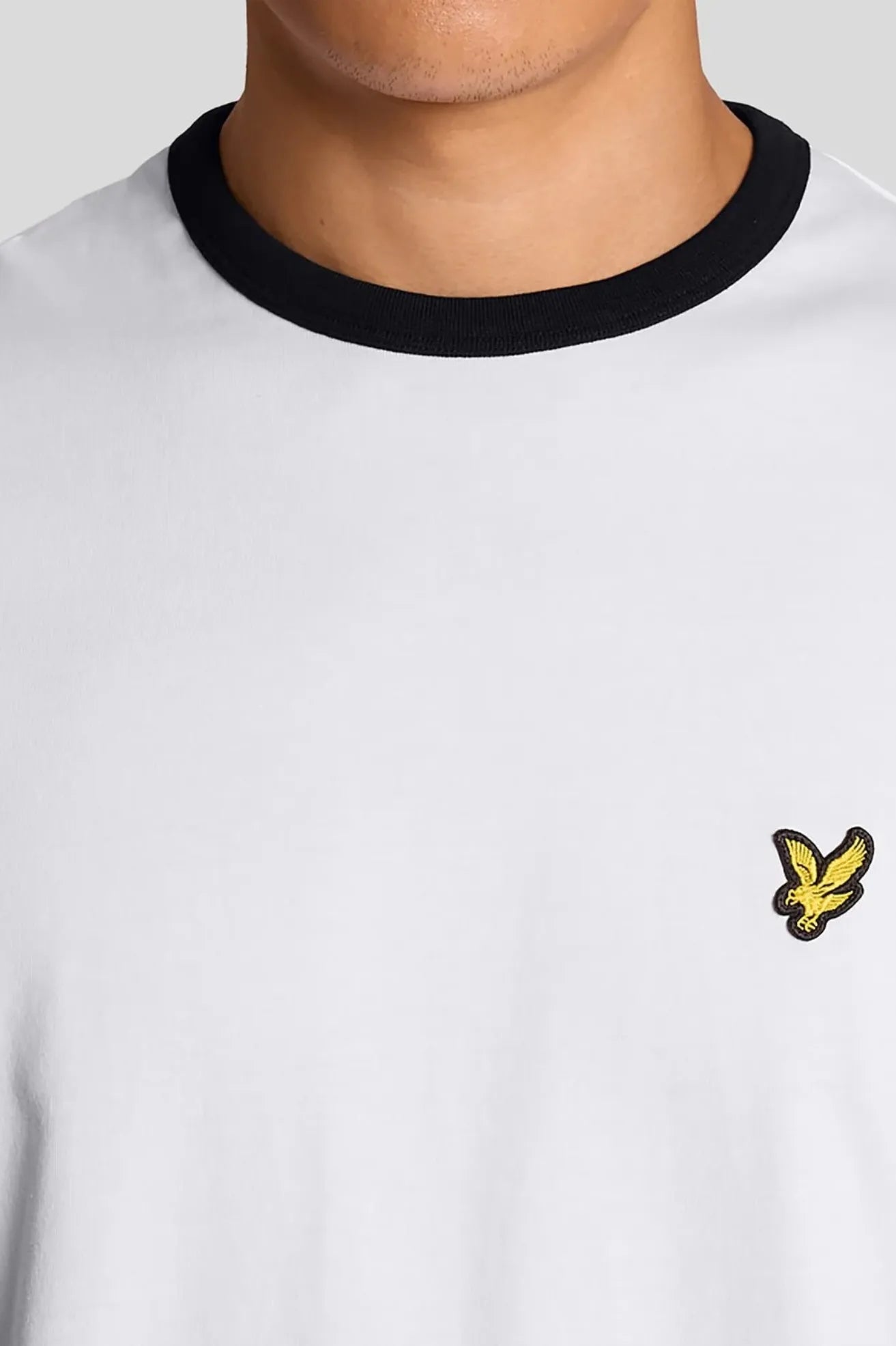 Lyle and Scott Camiseta Hombre Ringer Blanco / Negro Who killed Bambi?