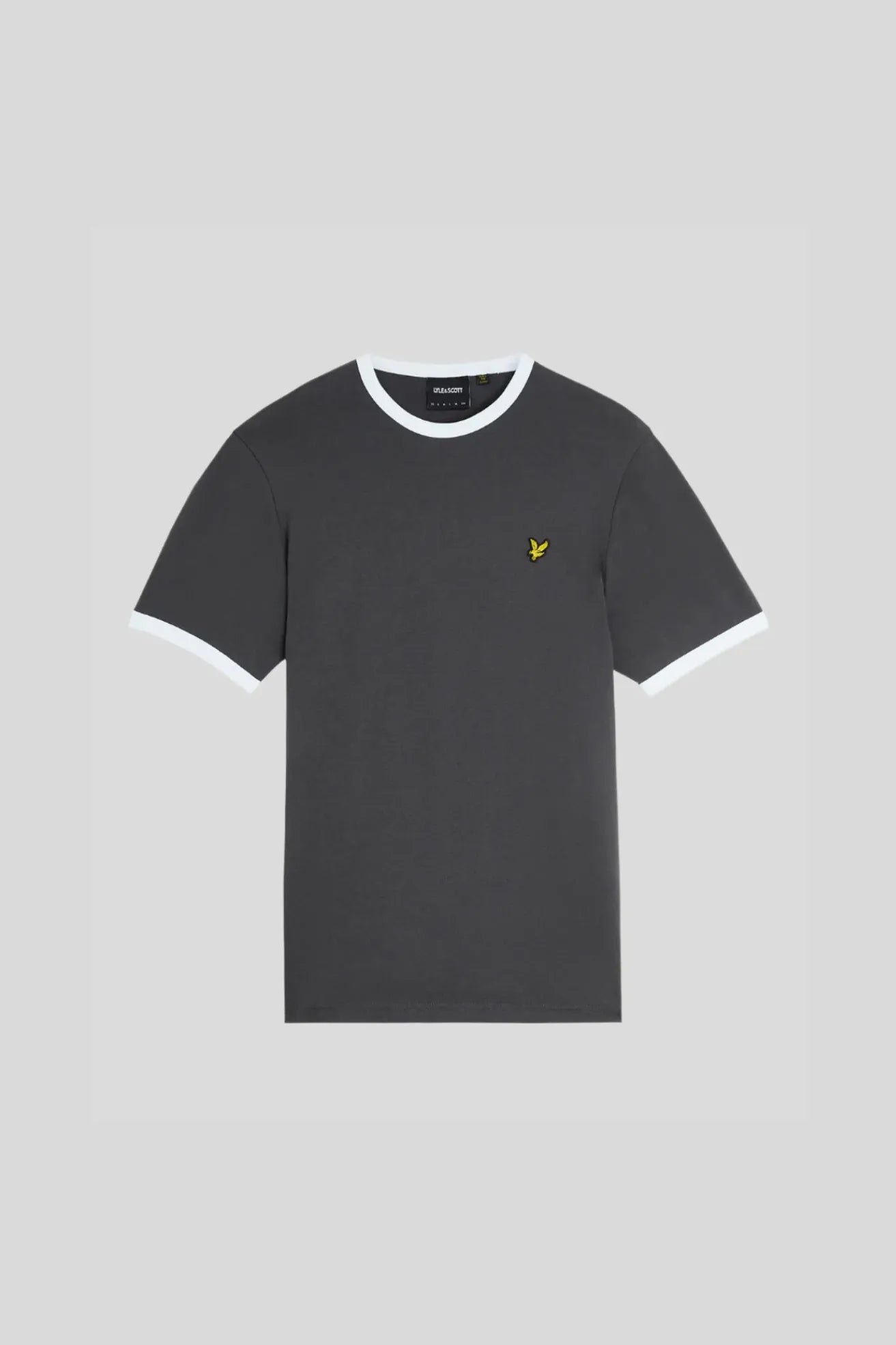 Lyle and Scott Camiseta Hombre Ringer Gris Gunmetal Who killed Bambi?