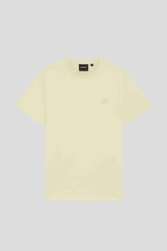 Lyle and Scott Camiseta Hombre Superfine Amarillo Who killed Bambi?