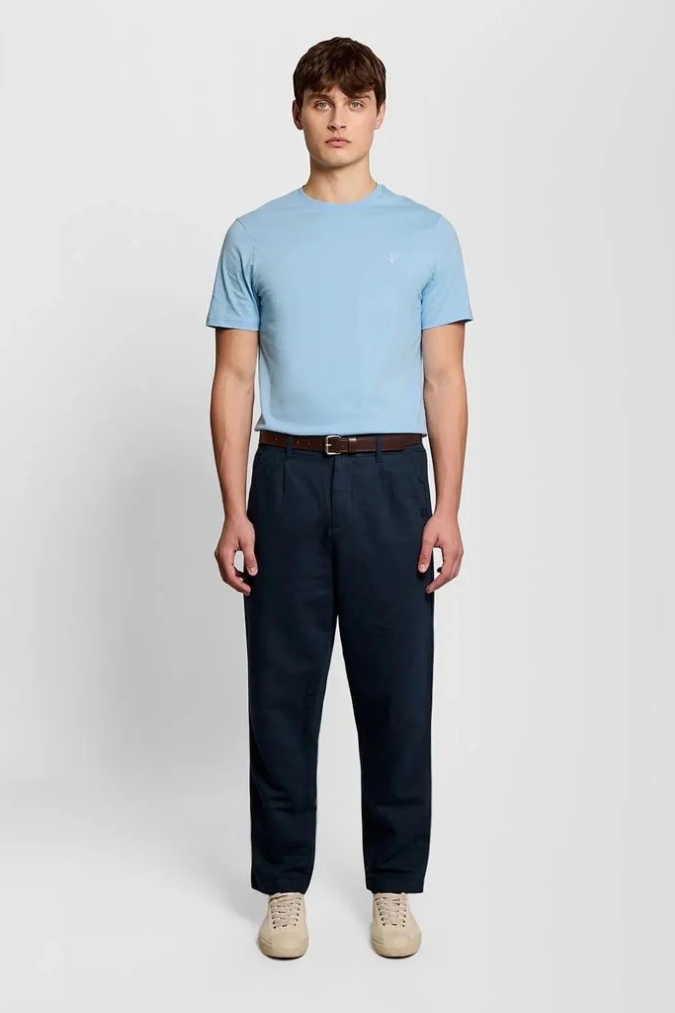 Lyle and Scott Camiseta Hombre Superfine Azul Who killed Bambi?