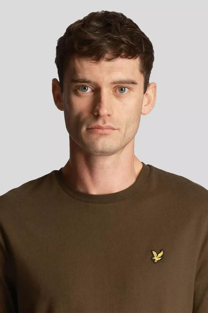 Lyle and Scott Camiseta Hombre Verde Oliva Who Killed Bambi?