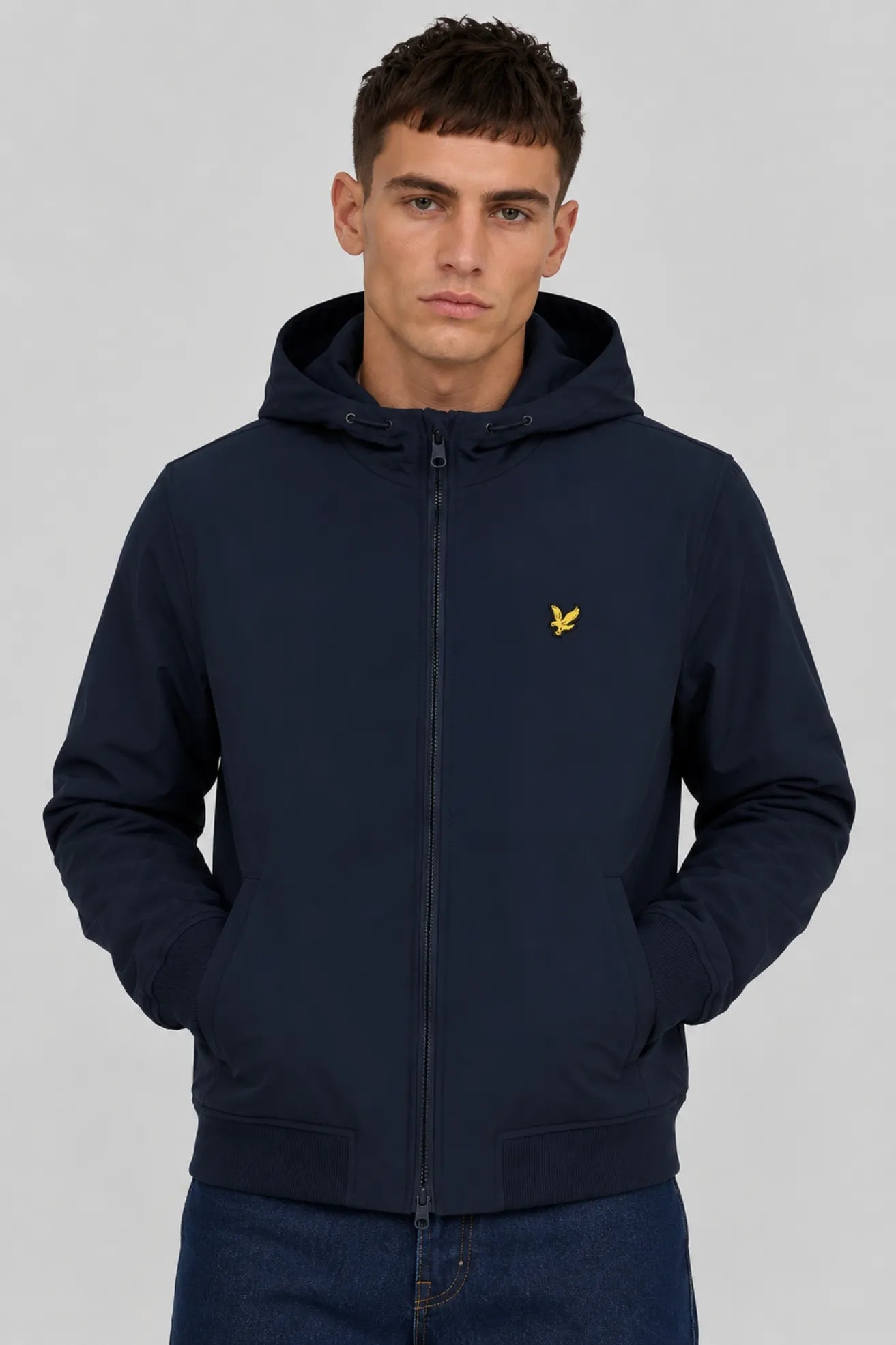 Lyle and Scott Chaqueta Hombre Back Softshell Azul Who killed Bambi?