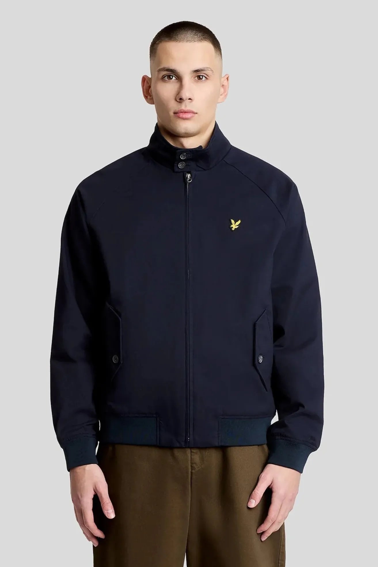 Lyle and Scott Chaqueta Hombre Harrington Azul Who killed Bambi?