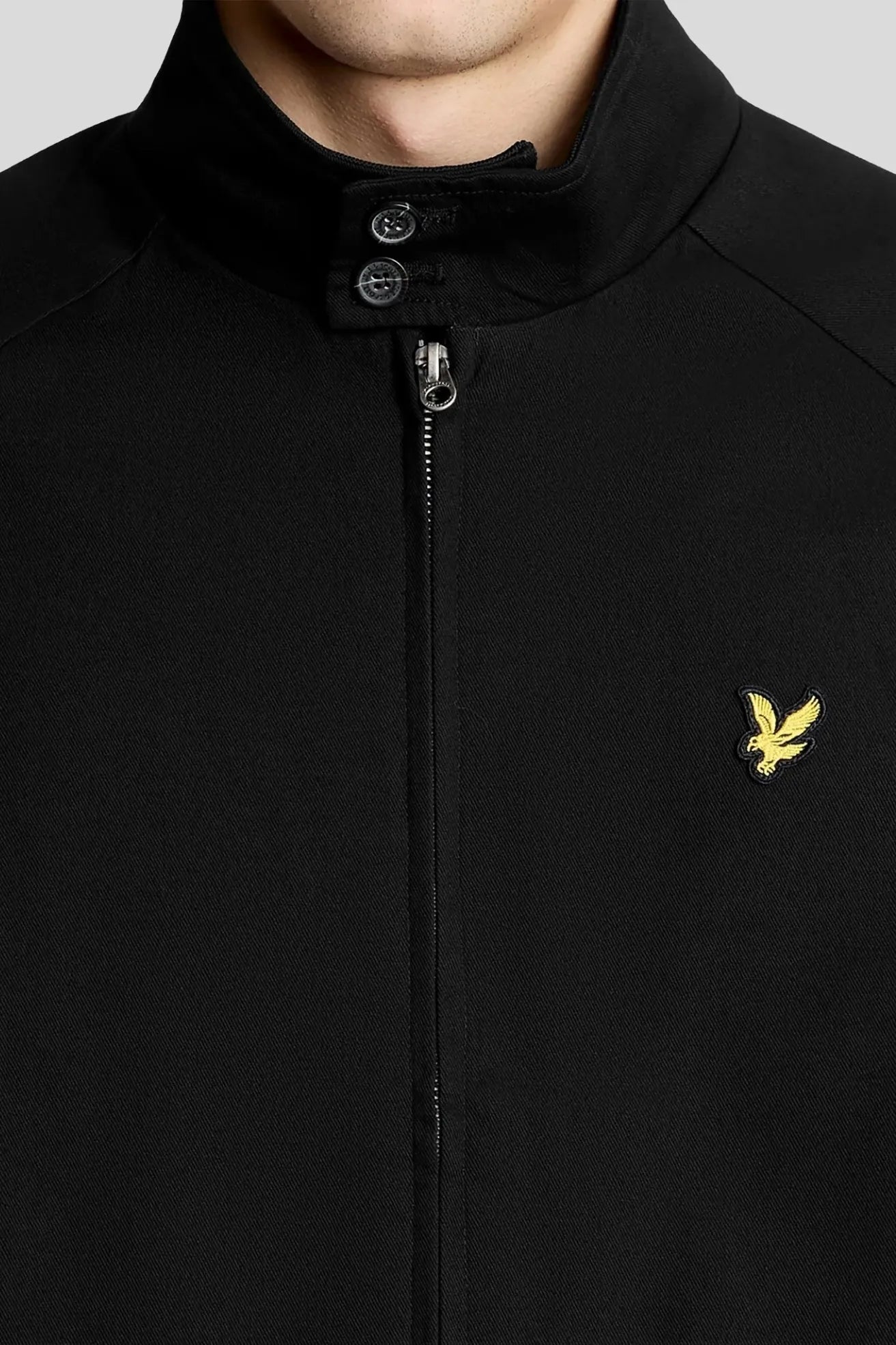 Lyle and Scott Chaqueta Hombre Harrington Negra Who killed Bambi?