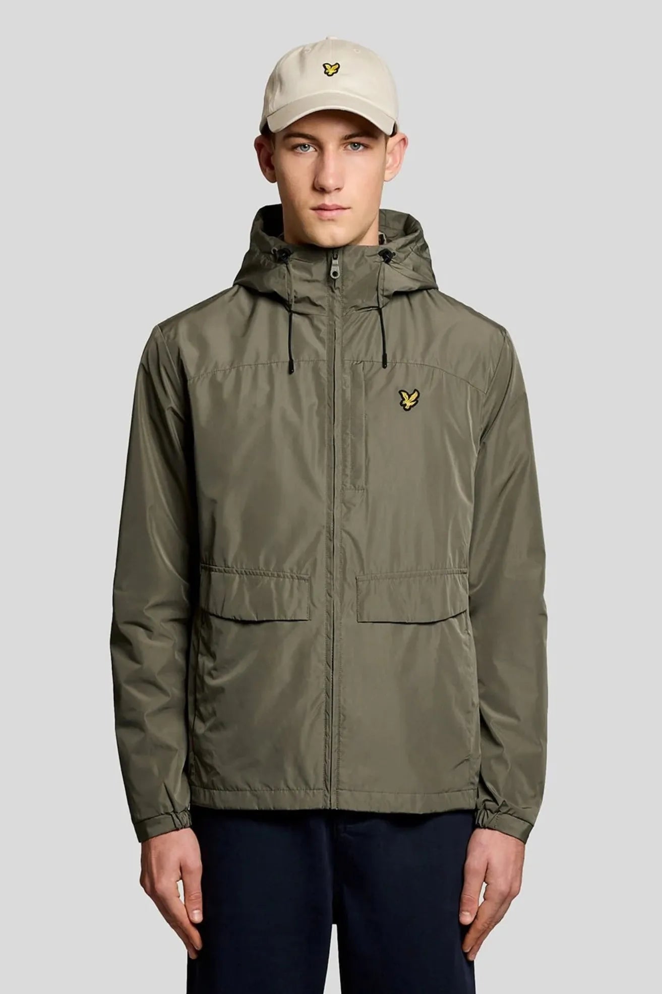 Lyle and Scott Chaqueta Hombre Lightweight Hooded Khaki Who killed Bambi?