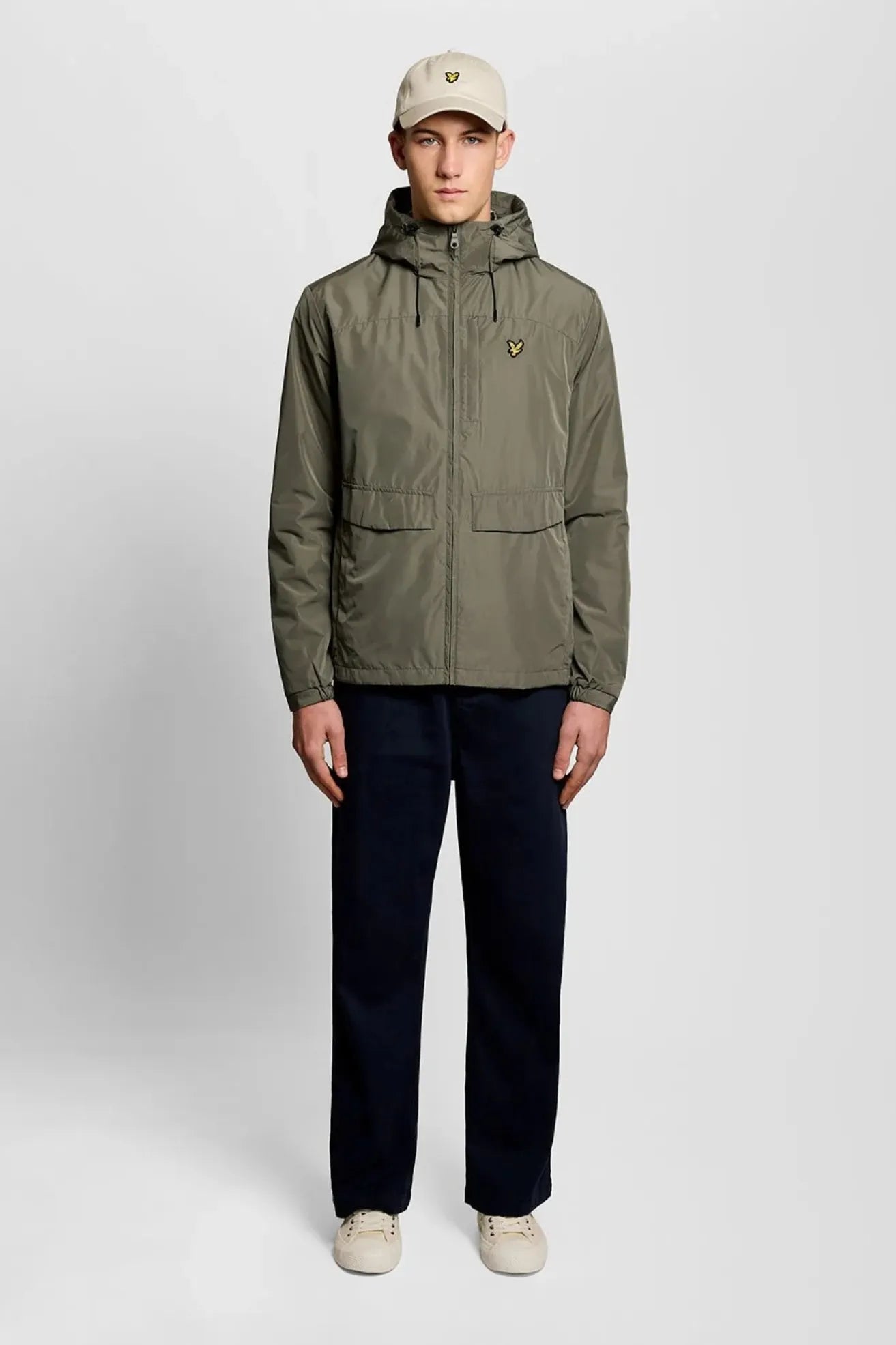 Lyle and Scott Chaqueta Hombre Lightweight Hooded Khaki Who killed Bambi?