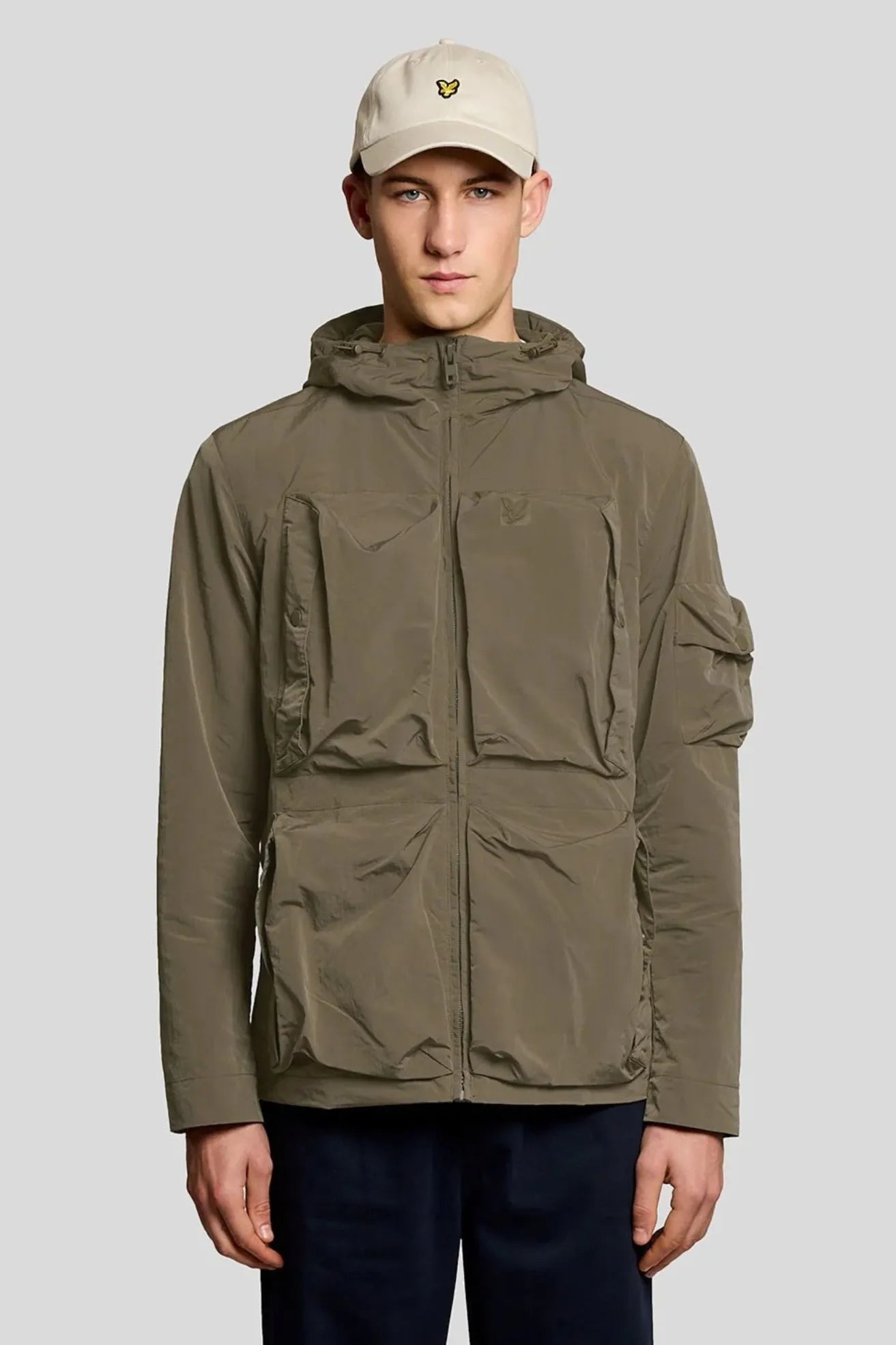 Lyle and Scott Chaqueta Hombre Lightweight Windbreaker Khaki Who killed Bambi?