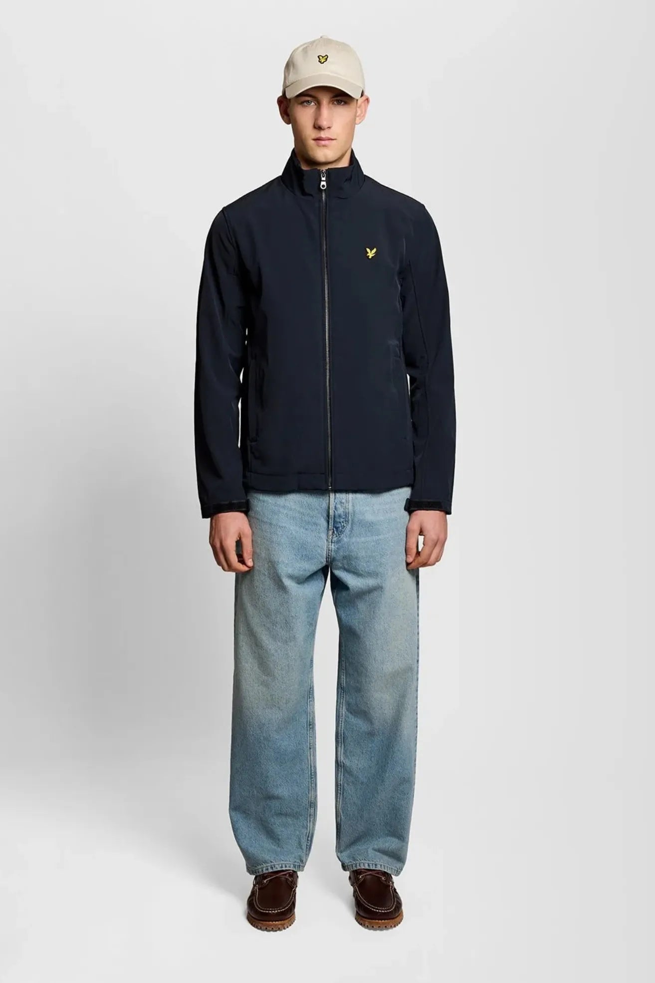Lyle and Scott Chaqueta Hombre Mesh Back Softshell Azul Who killed Bambi?