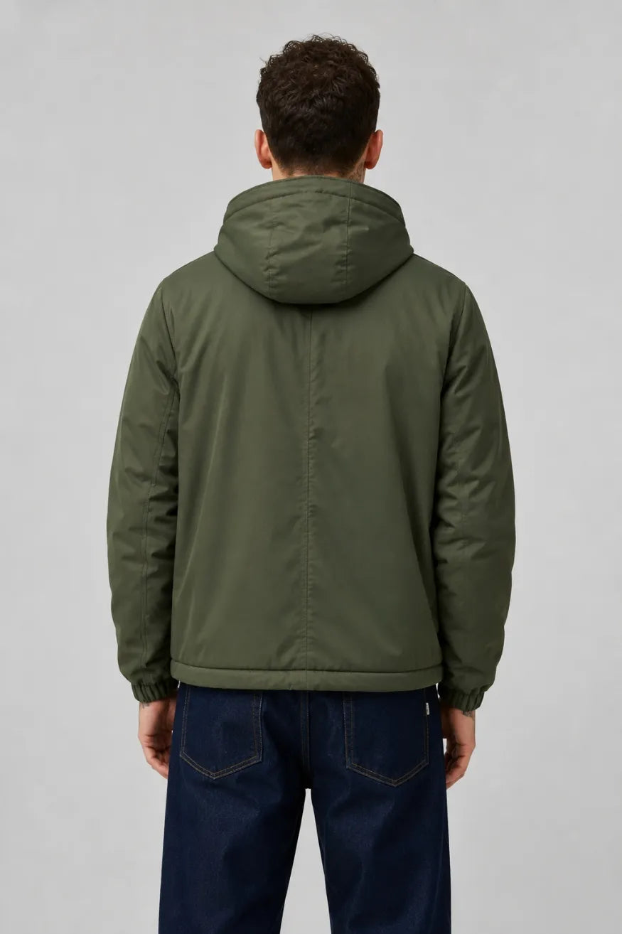 Lyle and Scott Chaqueta Hombre Padded Hooded Verde Who killed Bambi?