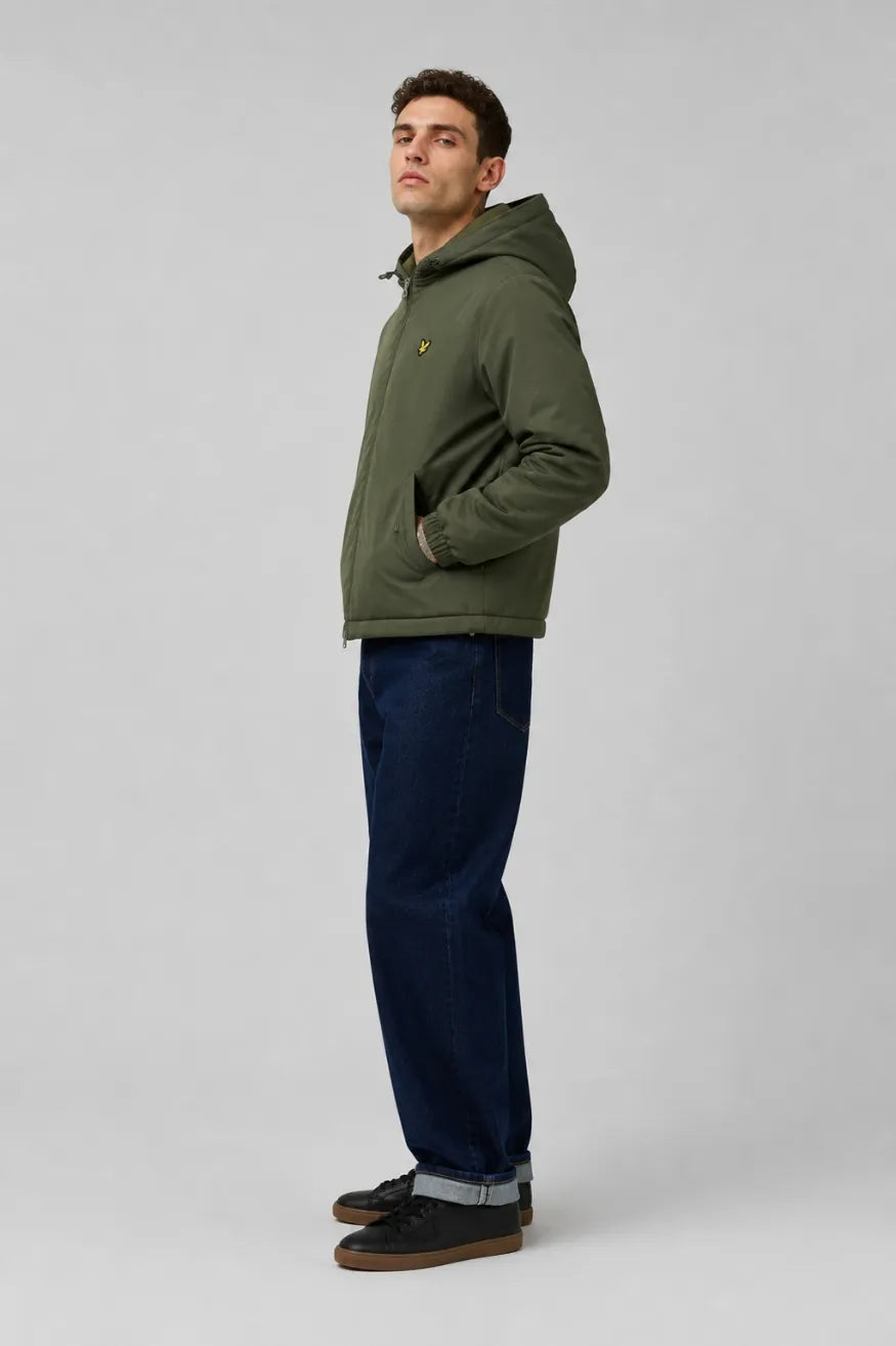 Lyle and Scott Chaqueta Hombre Padded Hooded Verde Who killed Bambi?