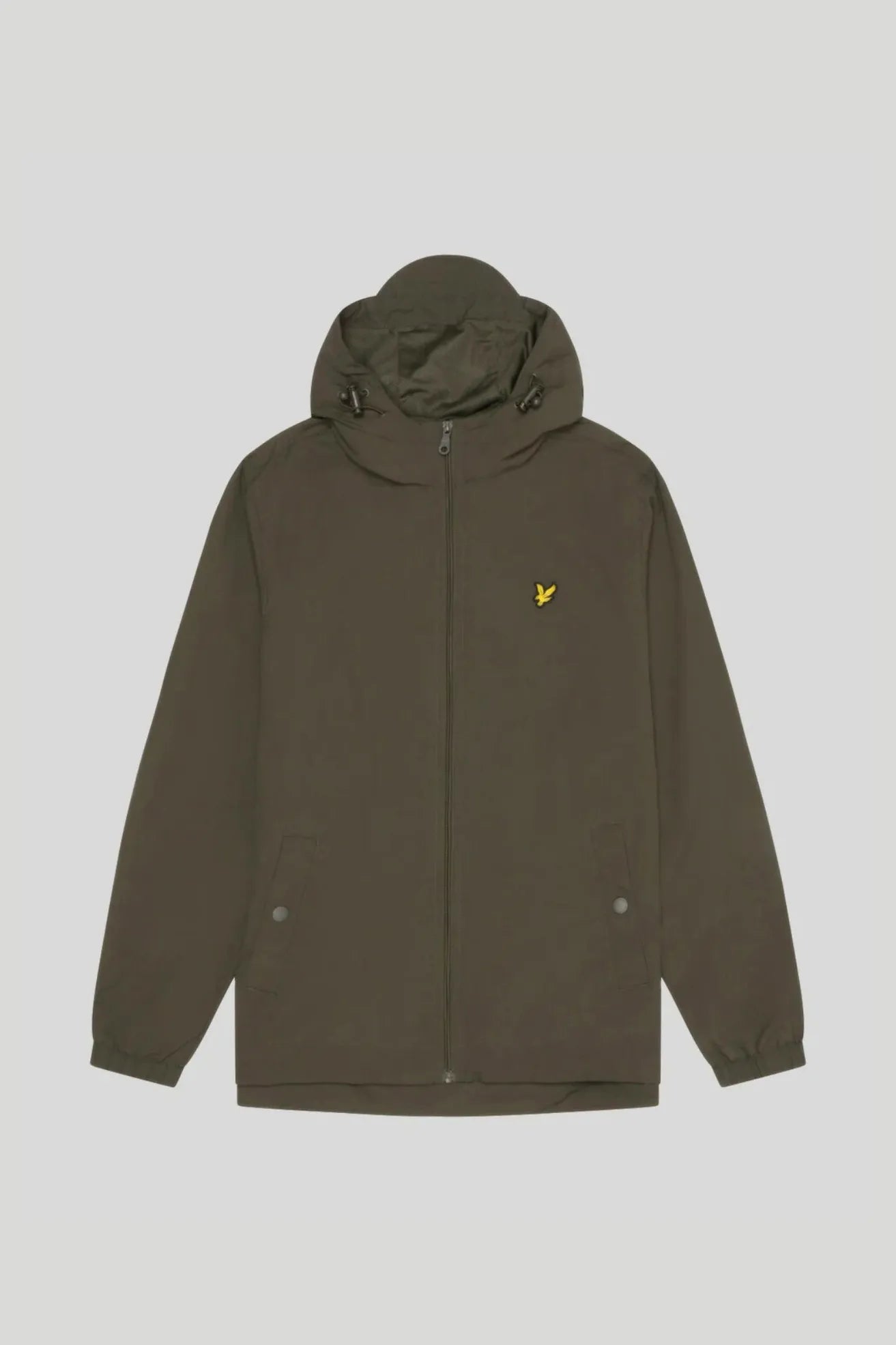 Lyle and Scott Chaqueta Hombre Zip Through Hooded Verde Who killed Bambi?