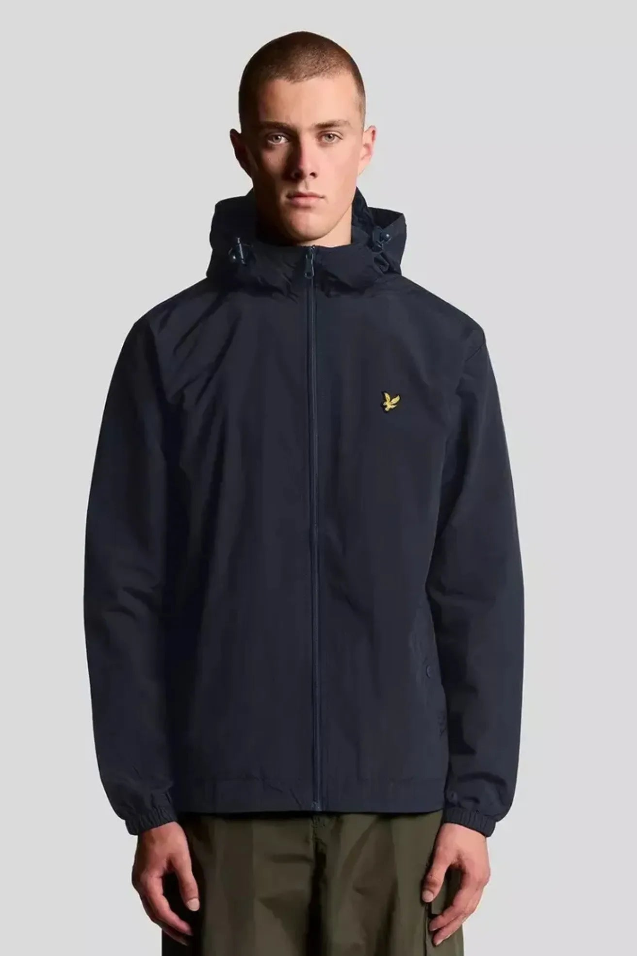 Lyle and Scott Chaqueta Hombre Zip Through Hooded Azul Who killed Bambi?