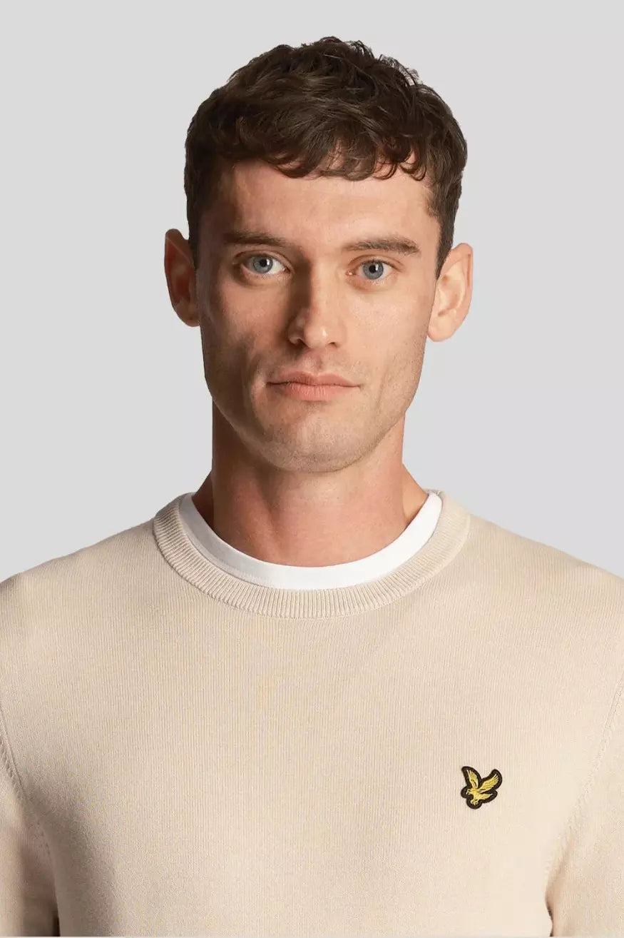 Lyle and Scott Jersey Hombre Algodón Beige Who Killed Bambi?