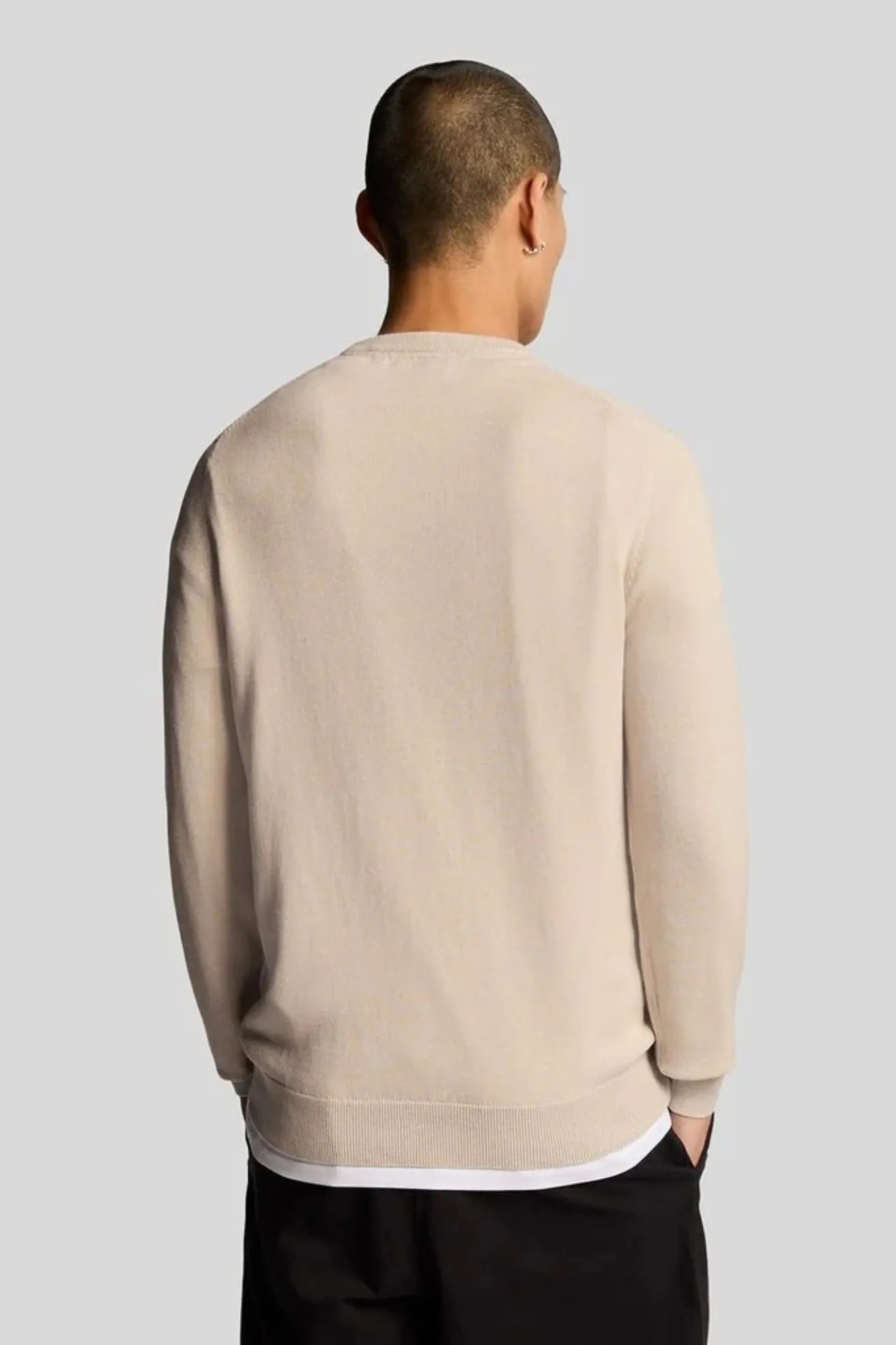 Lyle and Scott Jersey Hombre Algodón Beige Who killed Bambi?