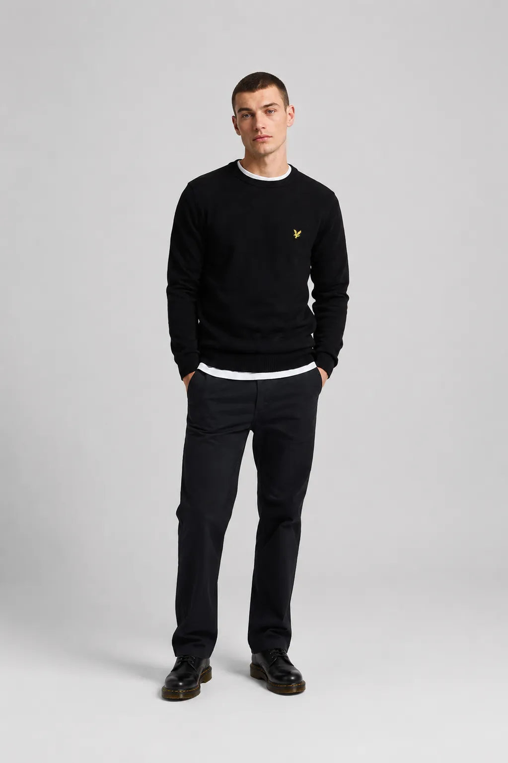 Lyle and Scott Jersey Hombre Algodón Negro Who killed Bambi?