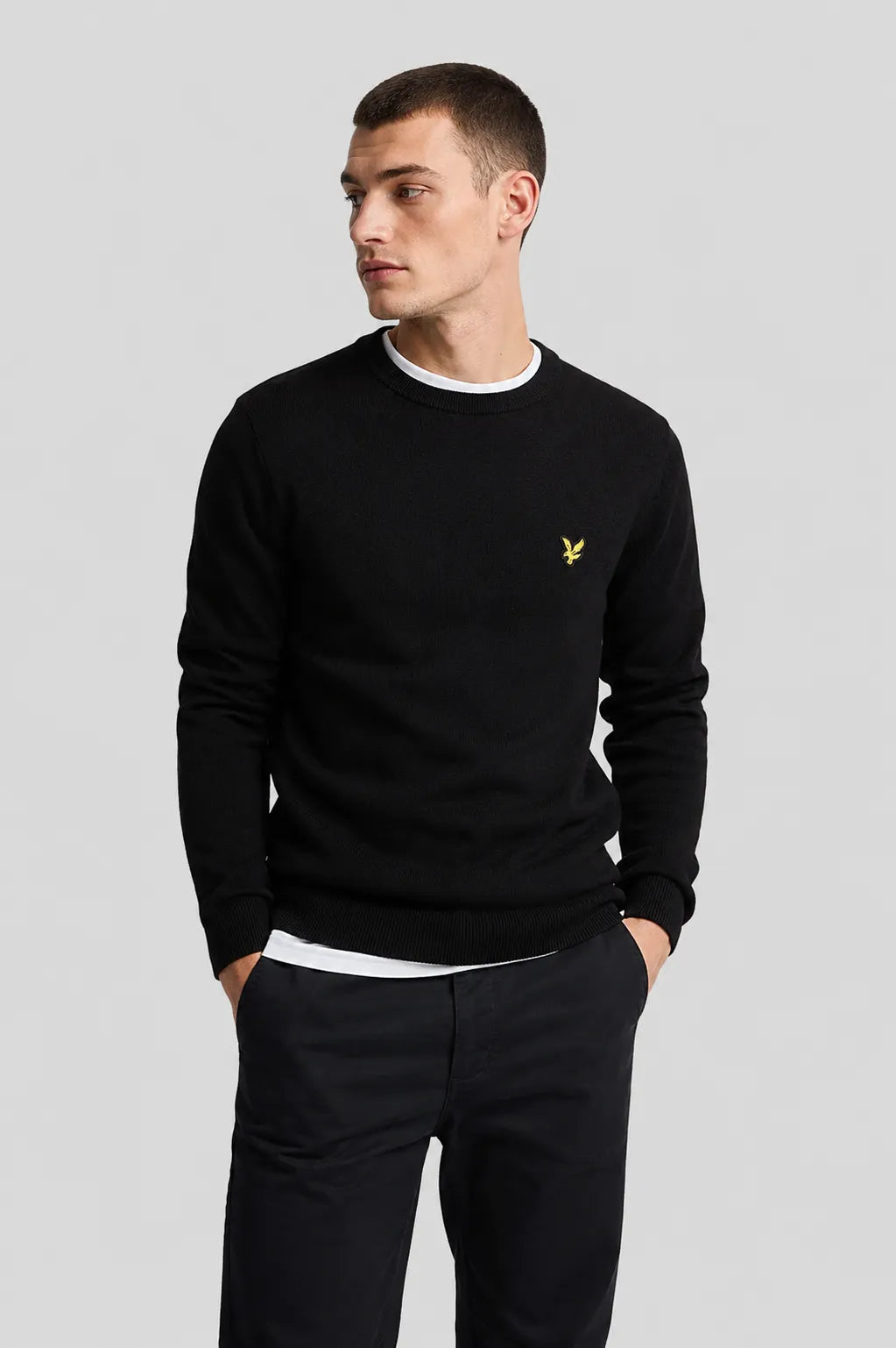 Lyle and Scott Jersey Hombre Algodón Negro Who killed Bambi?