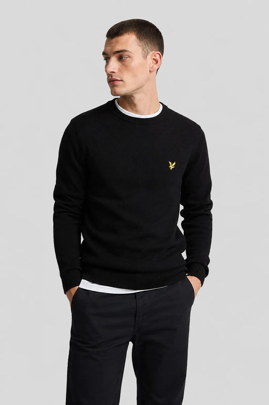 Lyle and Scott Jersey Hombre Algodón Negro Who killed Bambi?