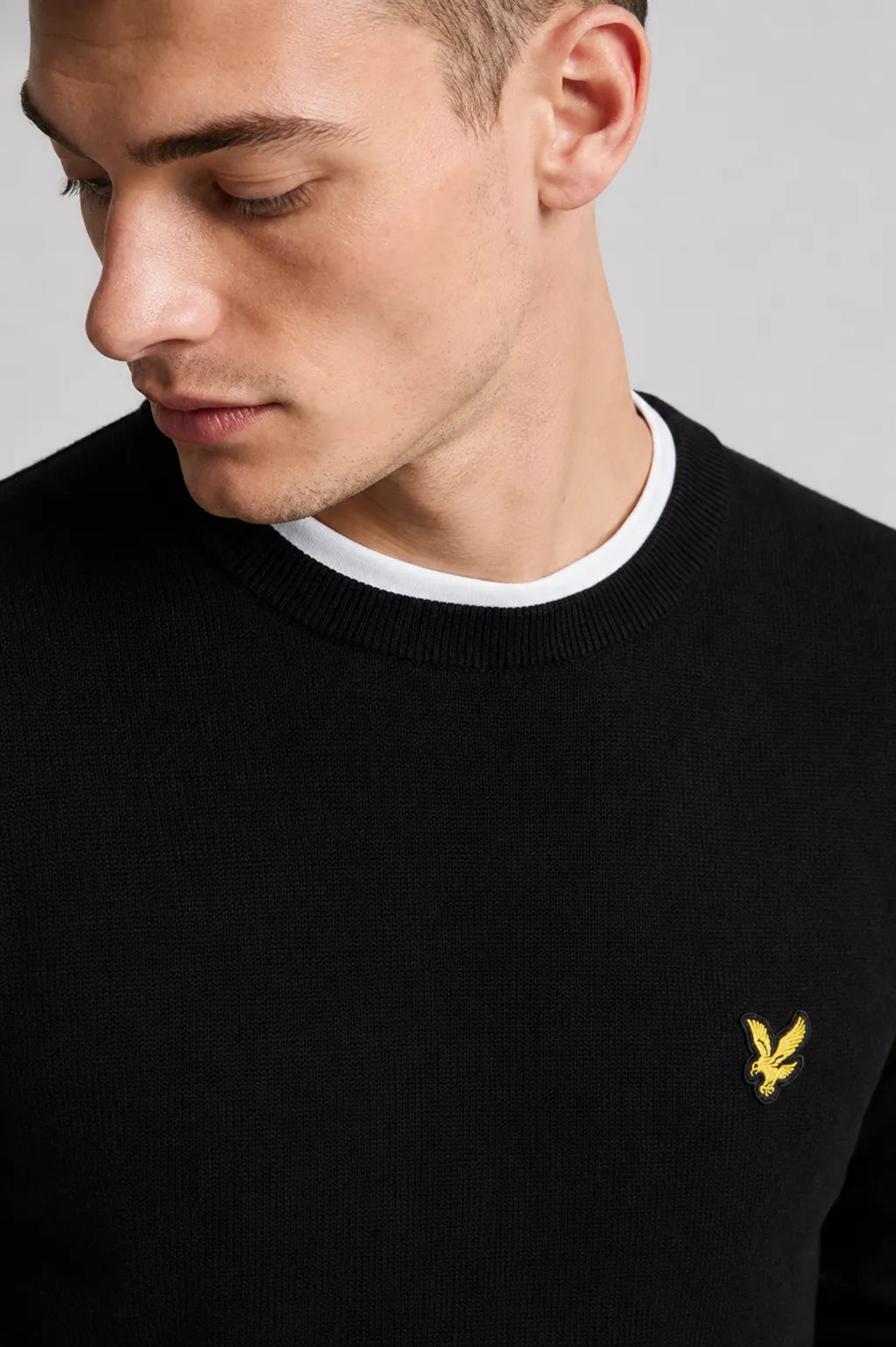 Lyle and Scott Jersey Hombre Algodón Negro Who killed Bambi?