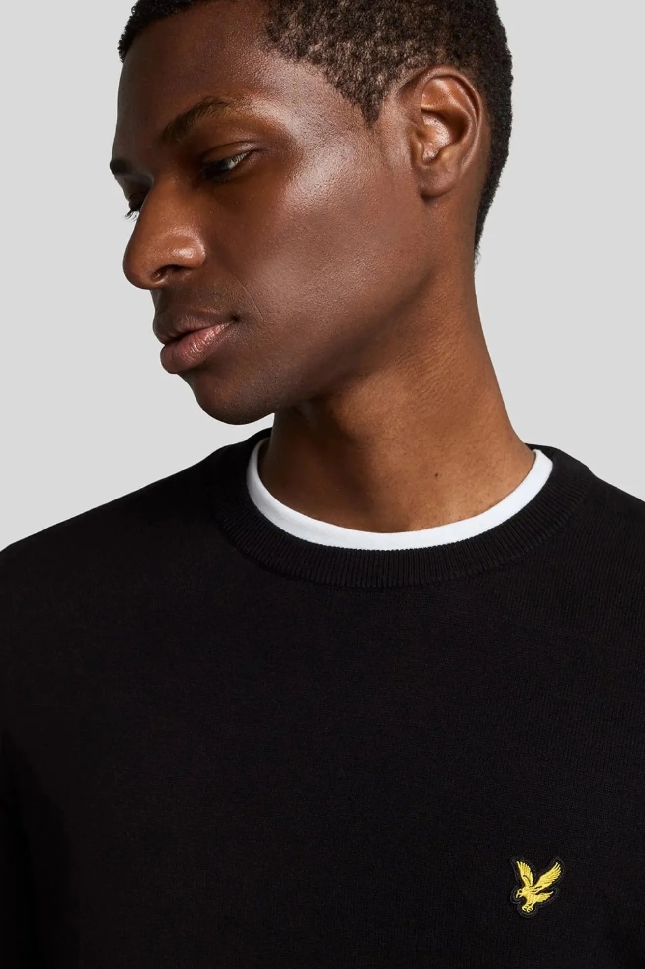 Lyle and Scott Jersey Hombre Algodón Negro Who killed Bambi?