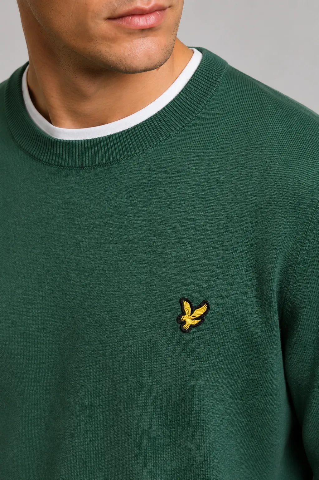 Lyle and Scott Jersey Hombre Algodón Verde Who killed Bambi?