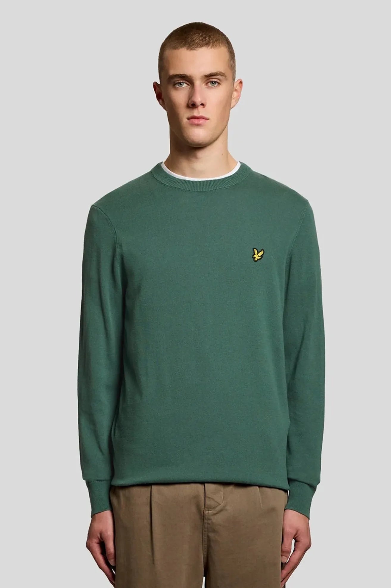 Lyle and Scott Jersey Hombre Algodón Verde Who killed Bambi?