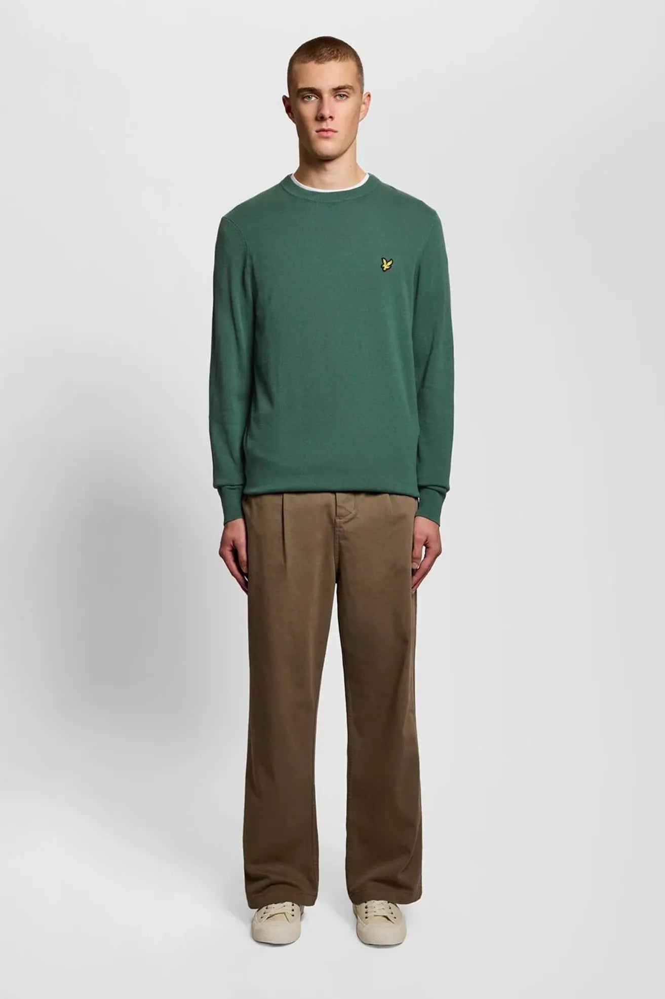 Lyle and Scott Jersey Hombre Algodón Verde Who killed Bambi?