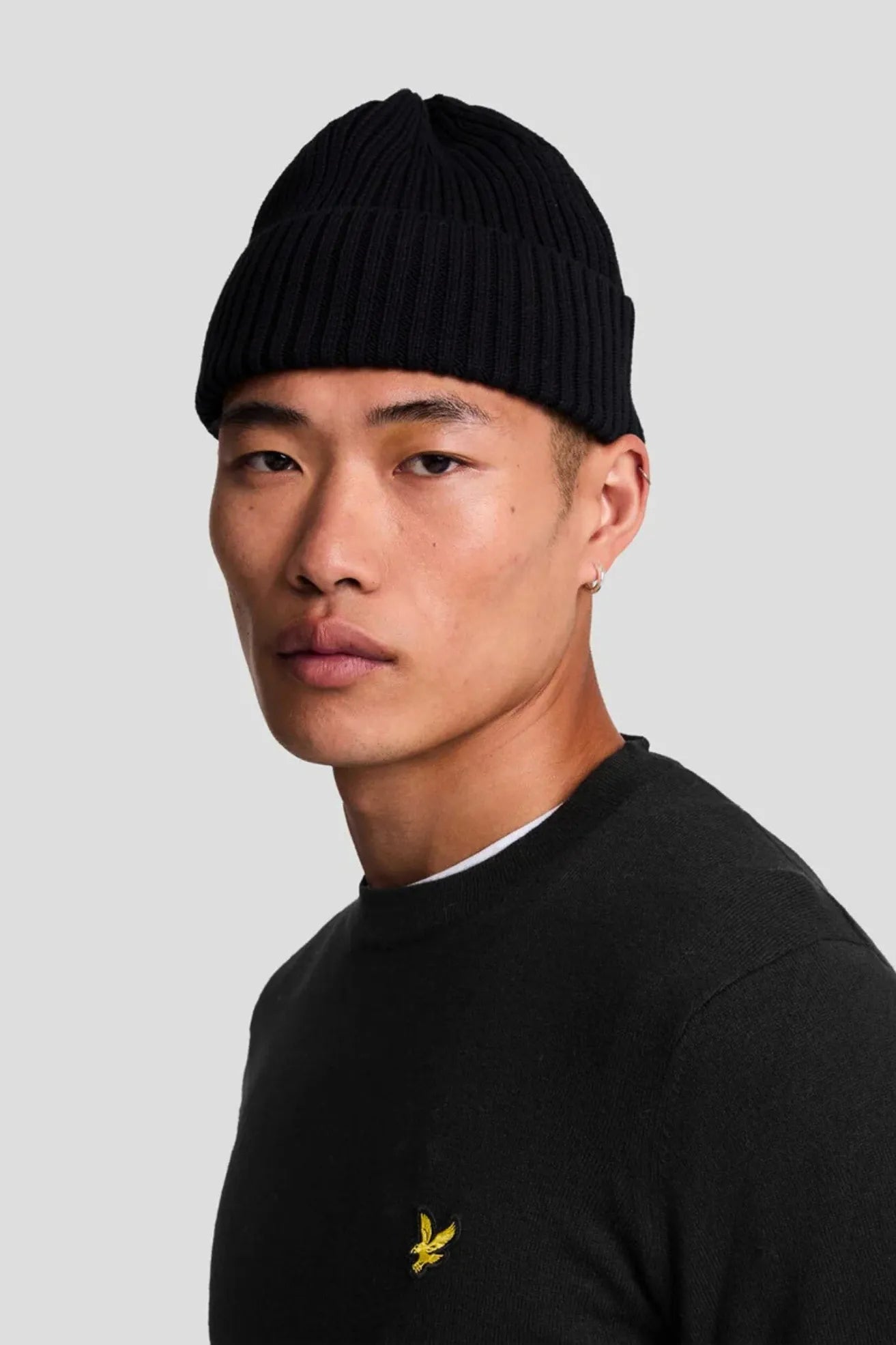 Lyle and Scott Jersey Hombre Cotton Merino Negro Who killed Bambi?