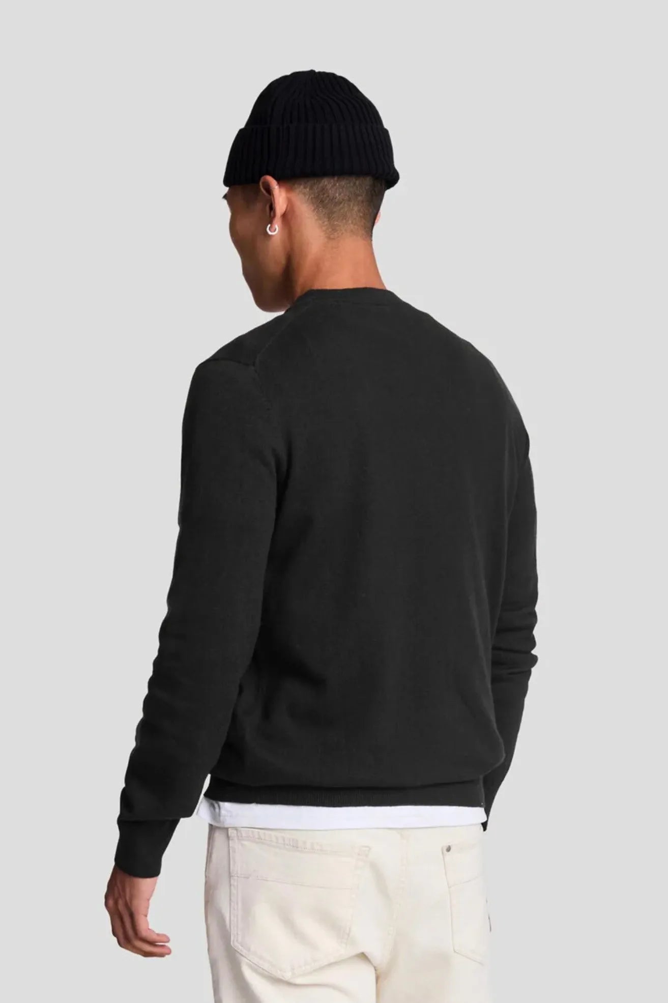 Lyle and Scott Jersey Hombre Cotton Merino Negro Who killed Bambi?