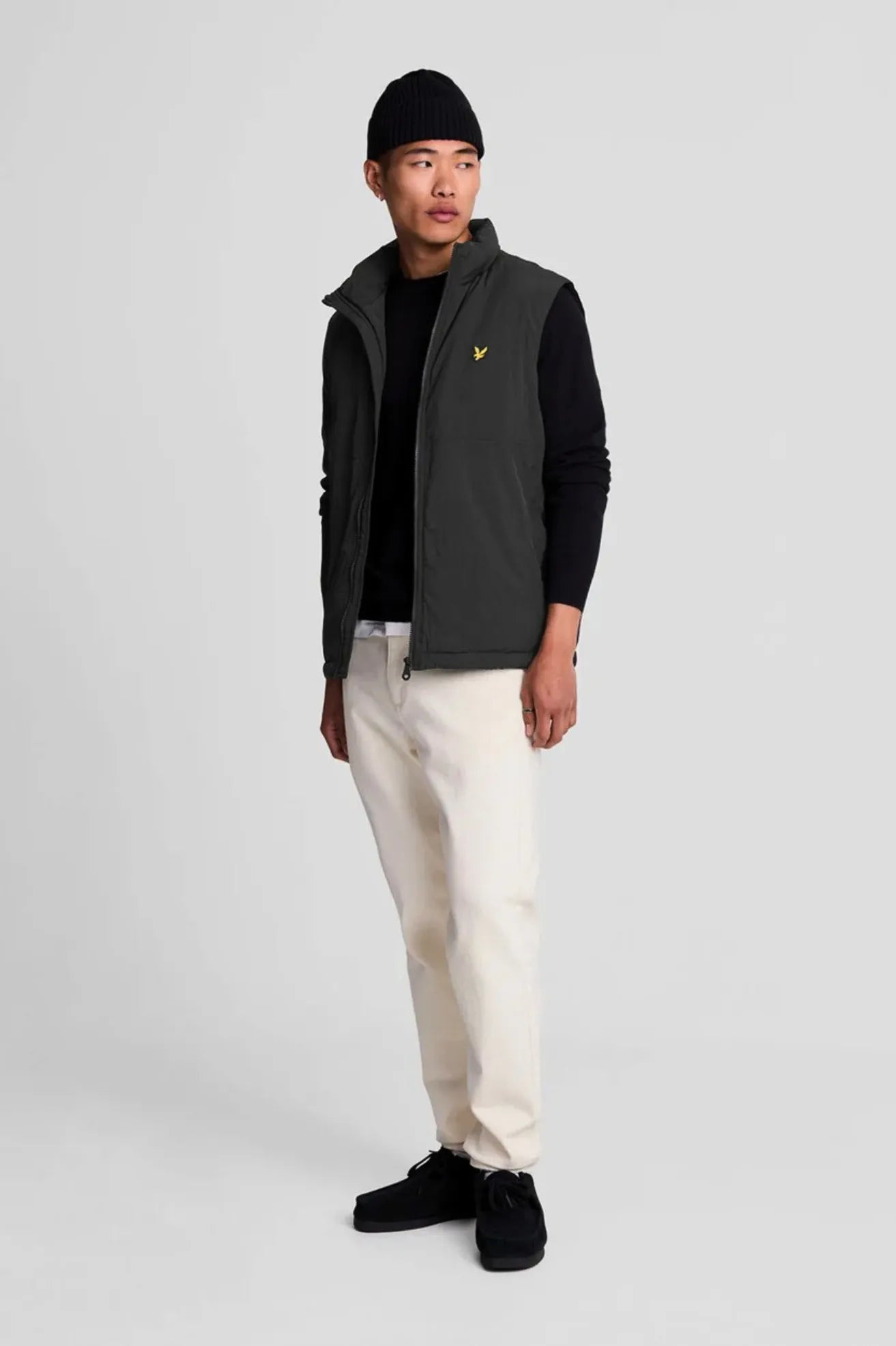 Lyle and Scott Jersey Hombre Cotton Merino Negro Who killed Bambi?