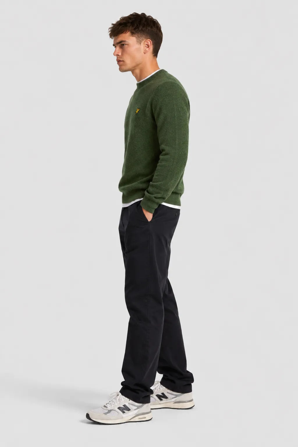 Lyle and Scott Jersey Hombre Lana Verde Who killed Bambi?