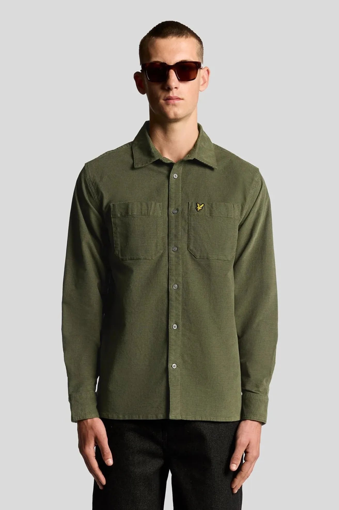 Lyle and Scott Sobrecamisa Hobre Needle Verde Who killed Bambi?