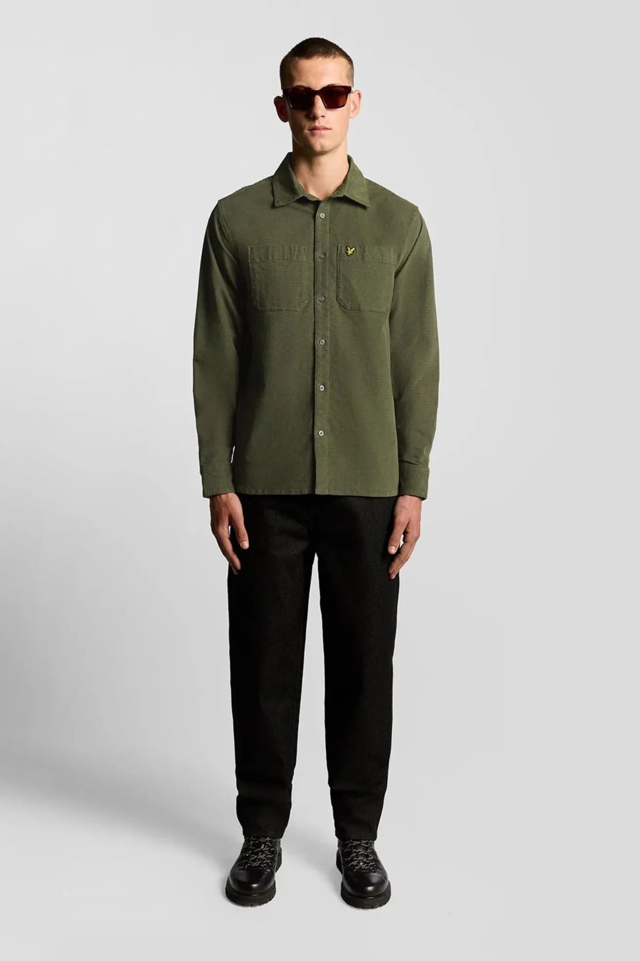 Lyle and Scott Sobrecamisa Hobre Needle Verde Who killed Bambi?