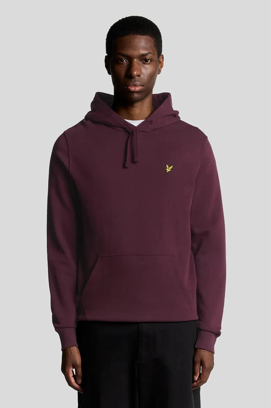 Lyle and Scott Sudadera Hombre Capucha Burdeos Who killed Bambi?
