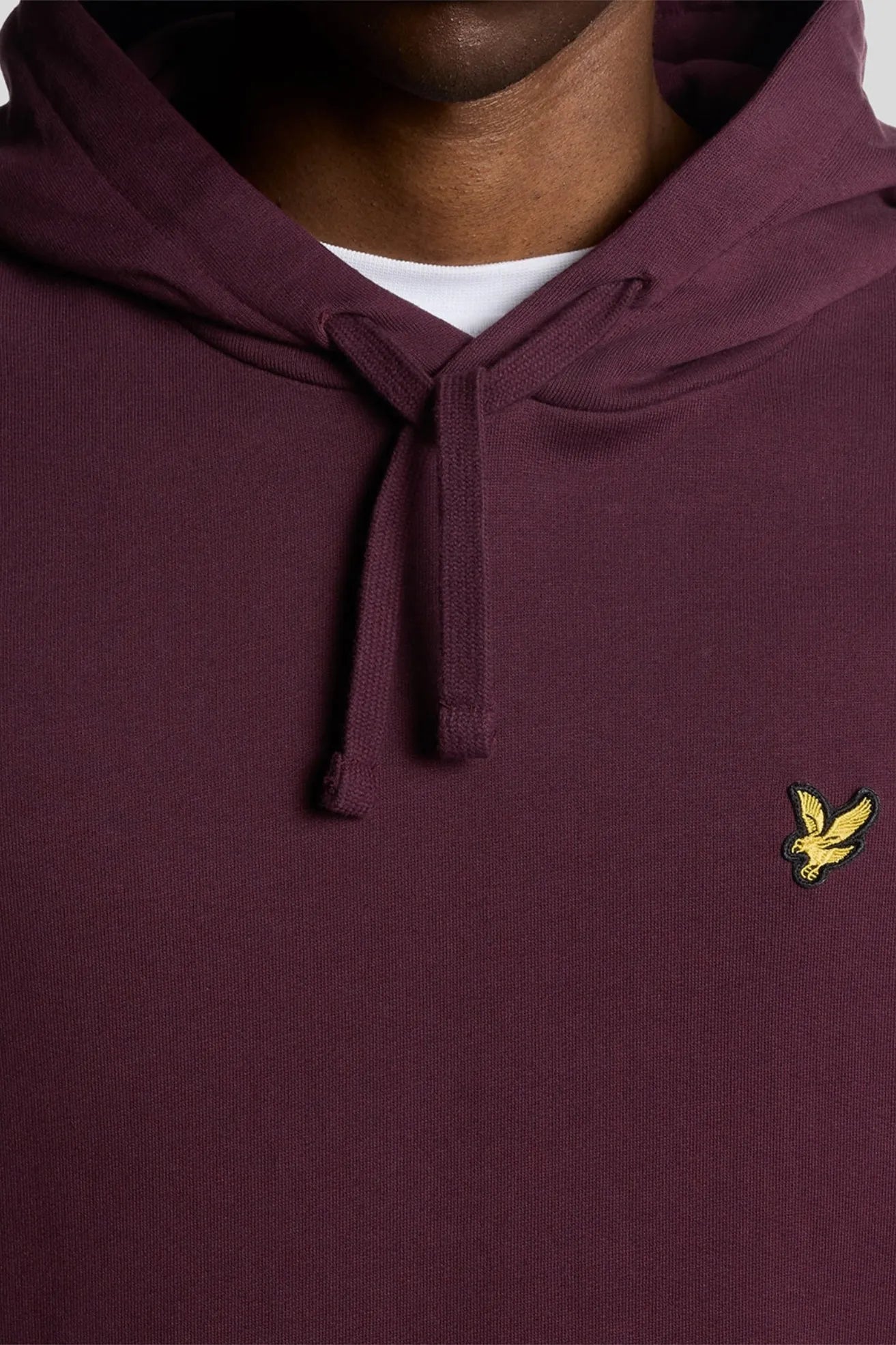 Lyle and Scott Sudadera Hombre Capucha Burdeos Who killed Bambi?