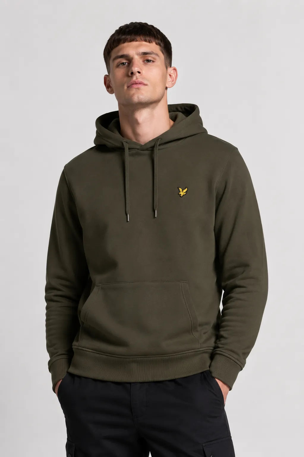 Lyle and Scott Sudadera Hombre Capucha Verde Oliva Who killed Bambi?