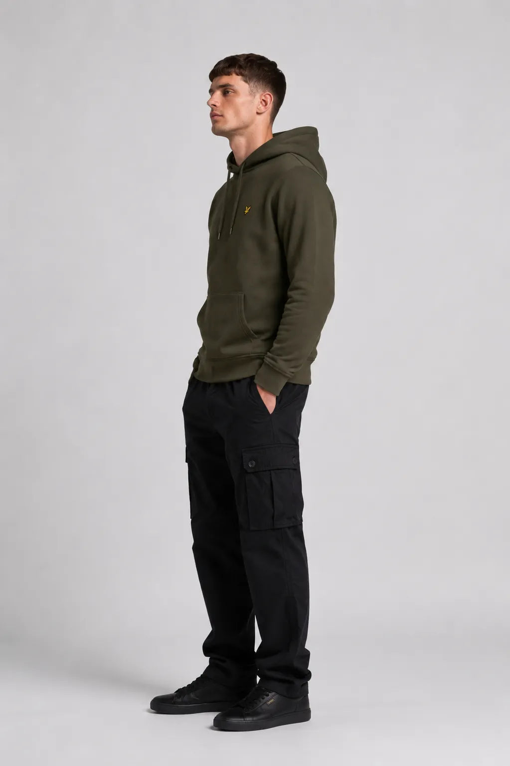 Lyle and Scott Sudadera Hombre Capucha Verde Oliva Who killed Bambi?