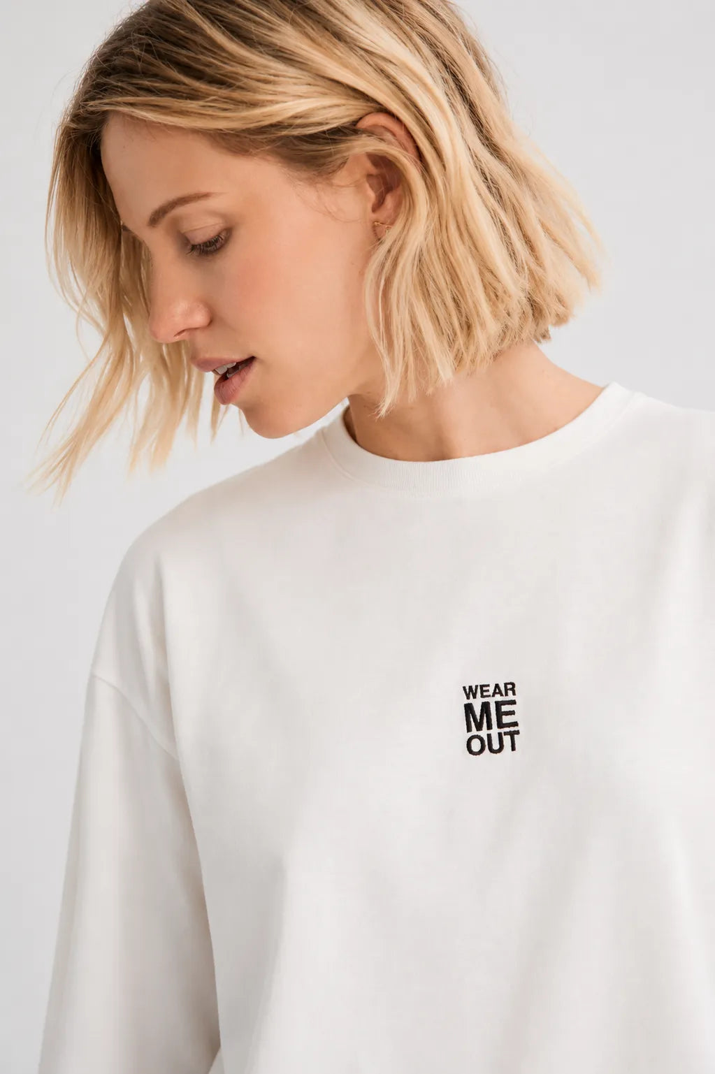 Mus & Bombon Camiseta Mujer Manga Larga Meout Blanca Who killed Bambi?