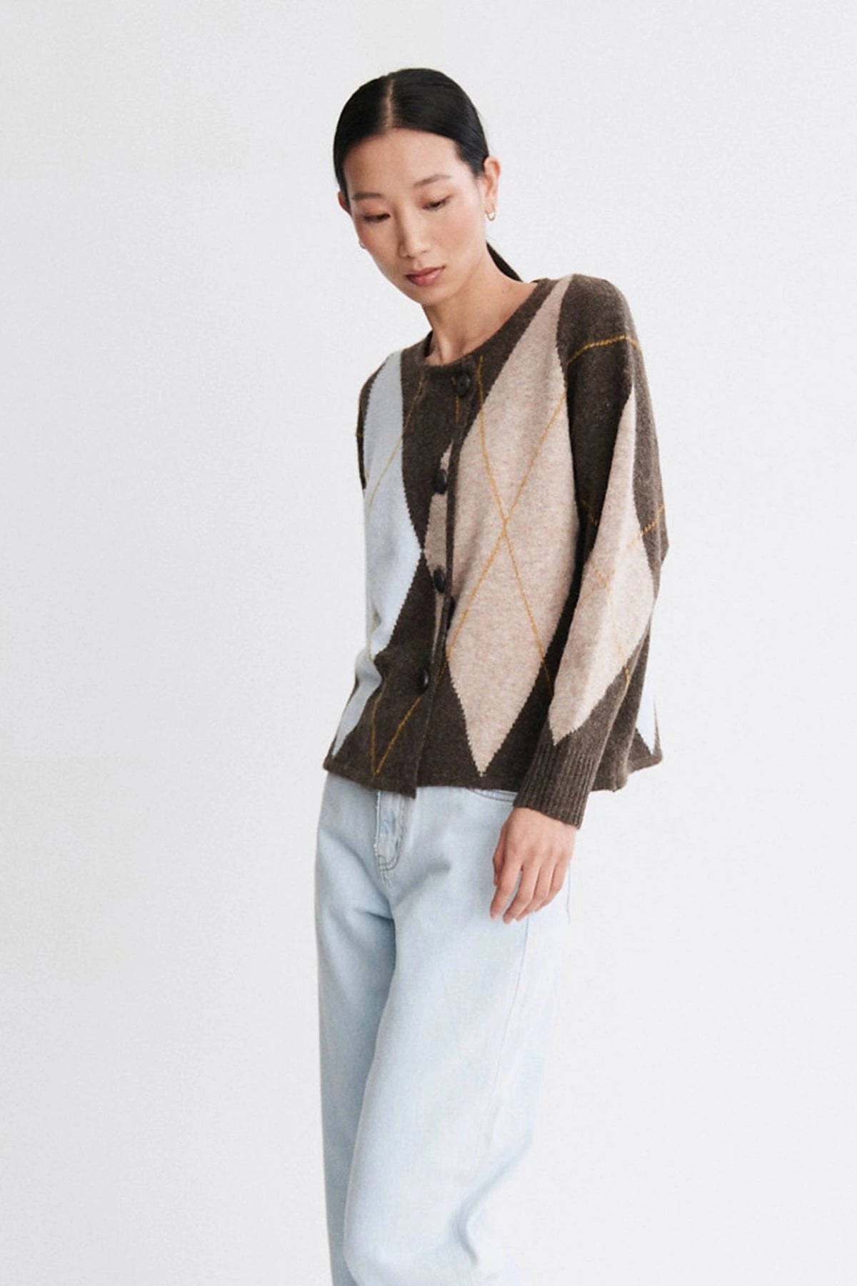 Mus & Bombon Cardigan Mujer Elowen Marrón Who killed Bambi?