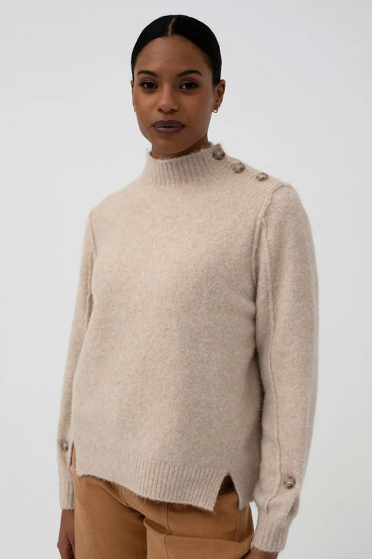 Mus & Bombon Jersey Mujer Jaco Beige Who killed Bambi?